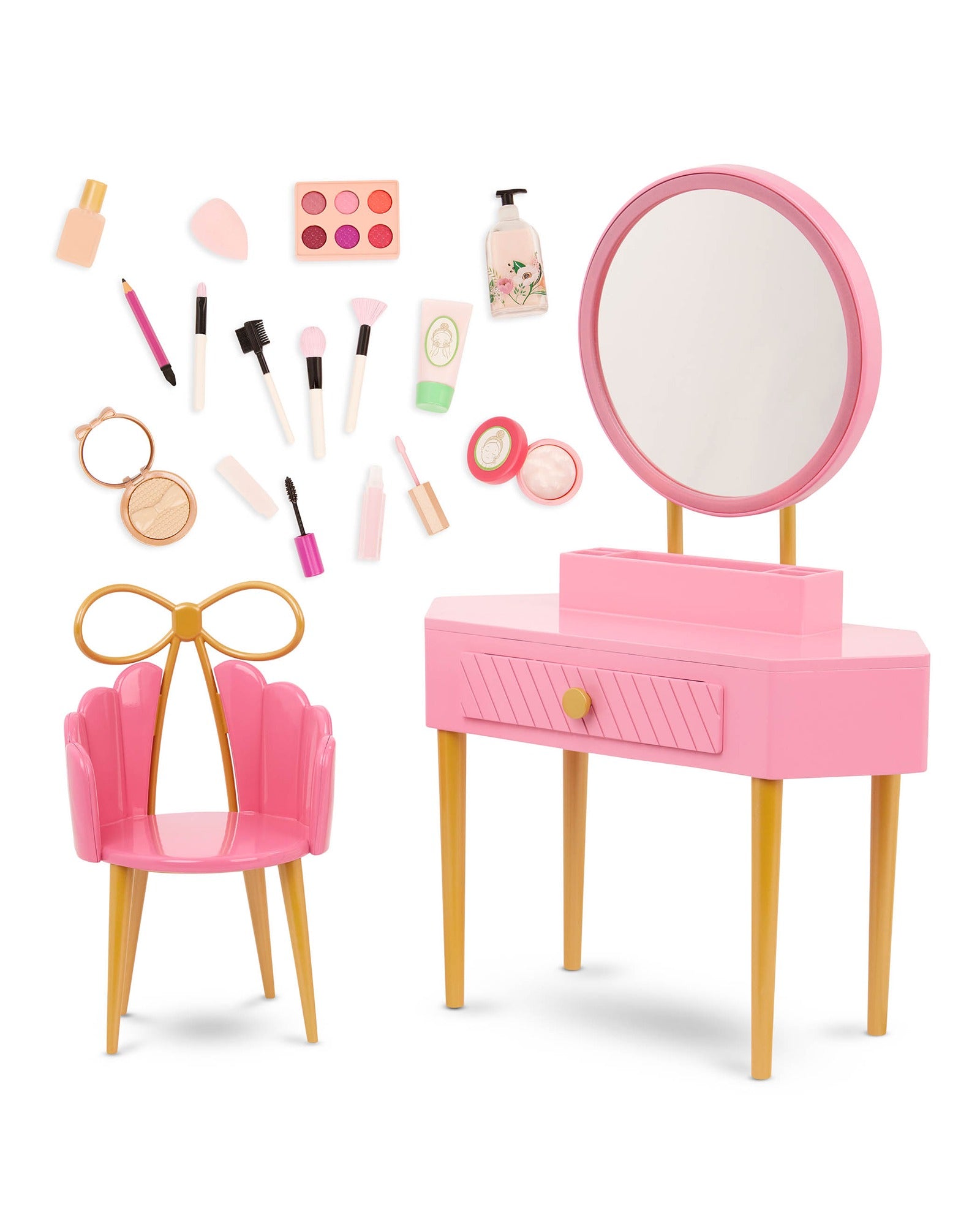 Vanity with Chair & Accessories
