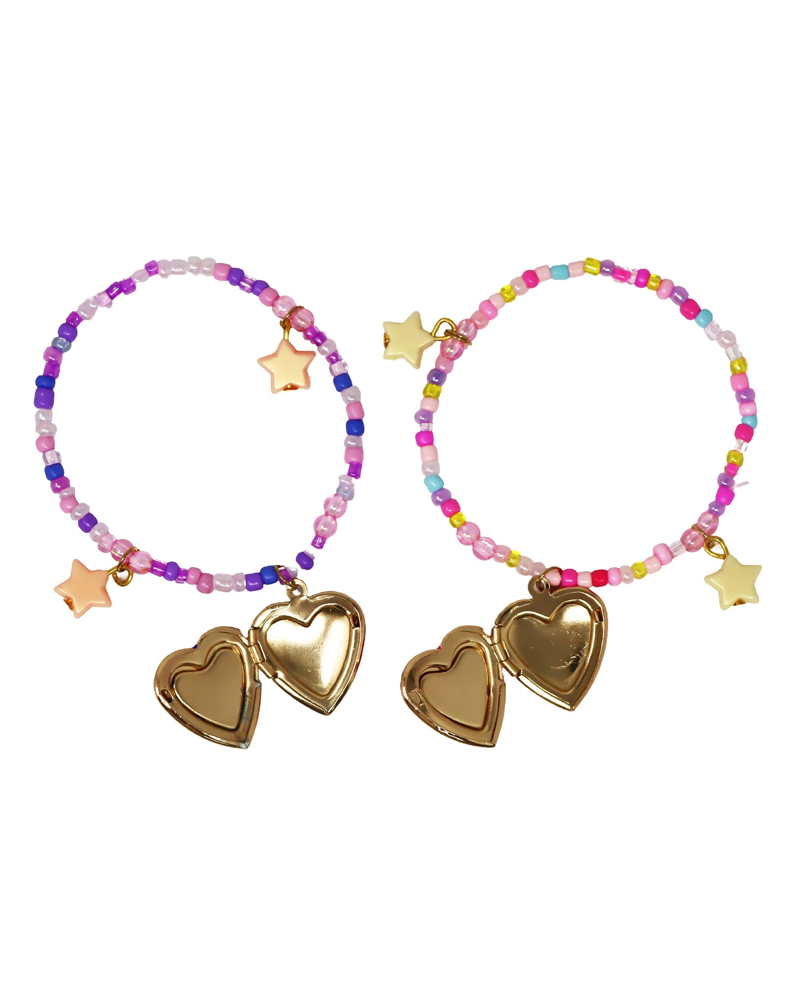 BFF Sparkle Heart Bestie Bracelet Set