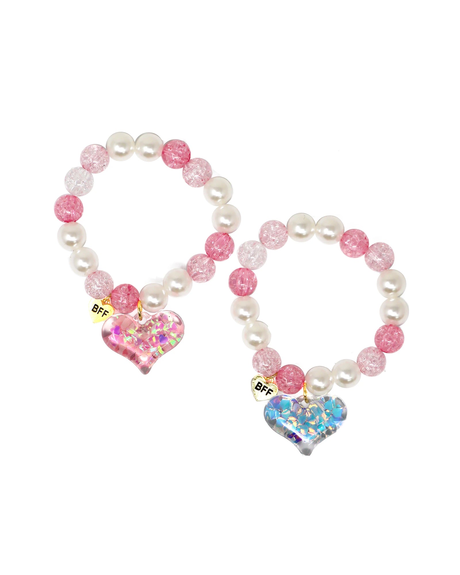BFF Confetti Heart Bracelet Set