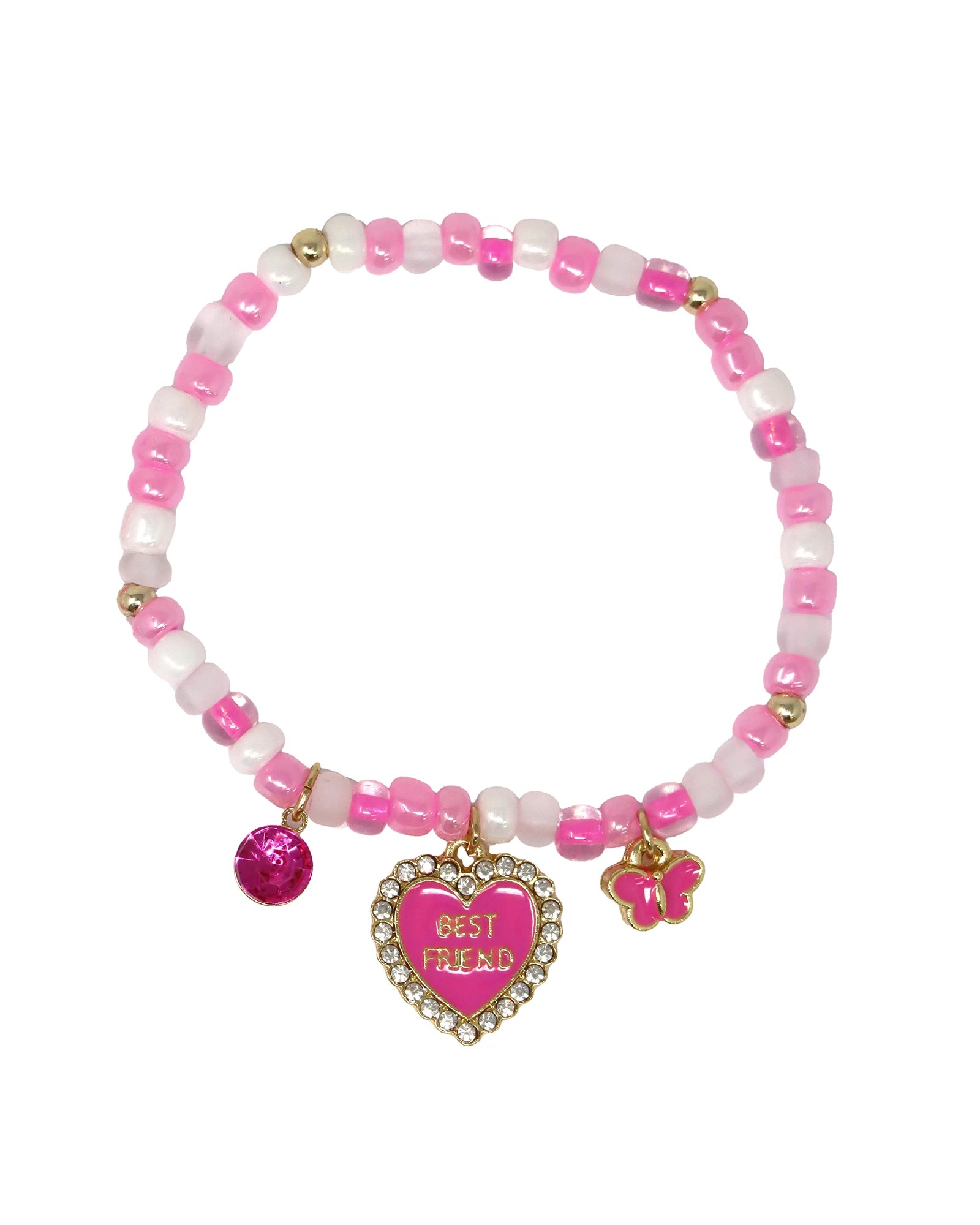 BFF Heart & Butterfly Bracelet Set