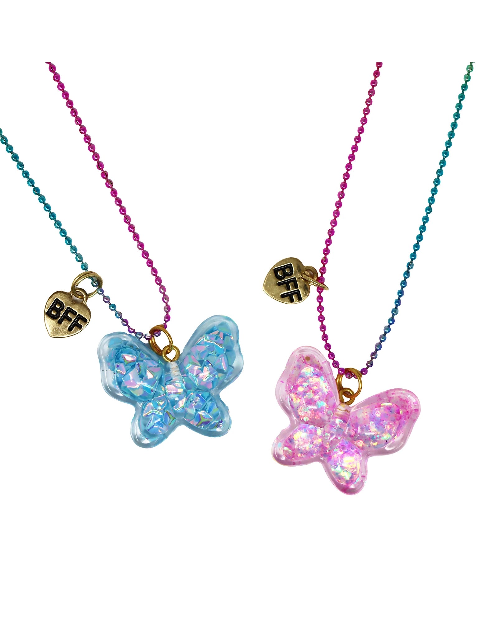 BFF Twinkle Butterfly Necklace Set