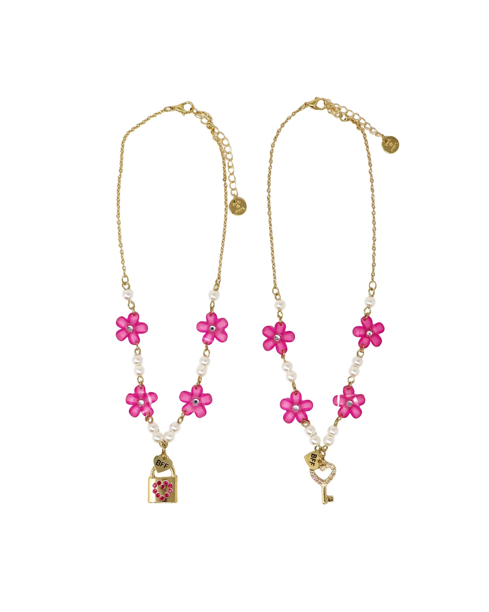 BFF Lock & Key Necklace Set