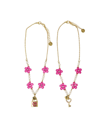 BFF Lock & Key Necklace Set