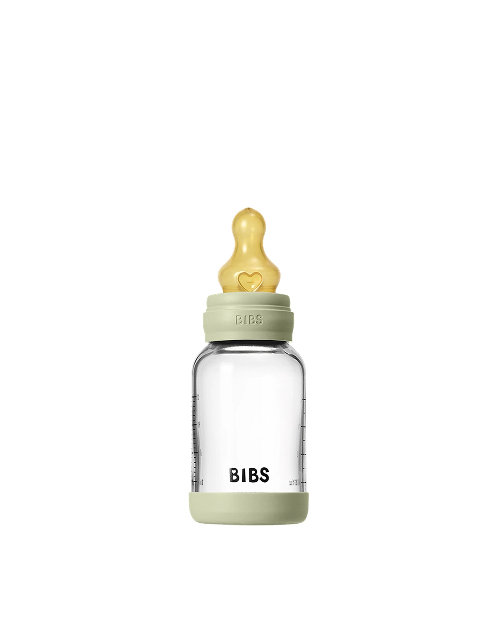 Glass Baby Bottle Latex 1 pack 120 ml Slow Flow Sage