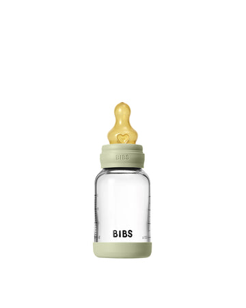 Glass Baby Bottle Latex 1 pack 120 ml Slow Flow Sage