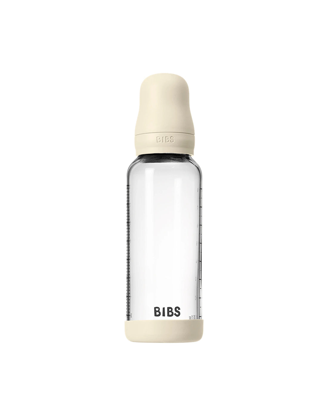 Glass Baby Bottle Latex 1 pack 240 ml Medium Flow Ivory