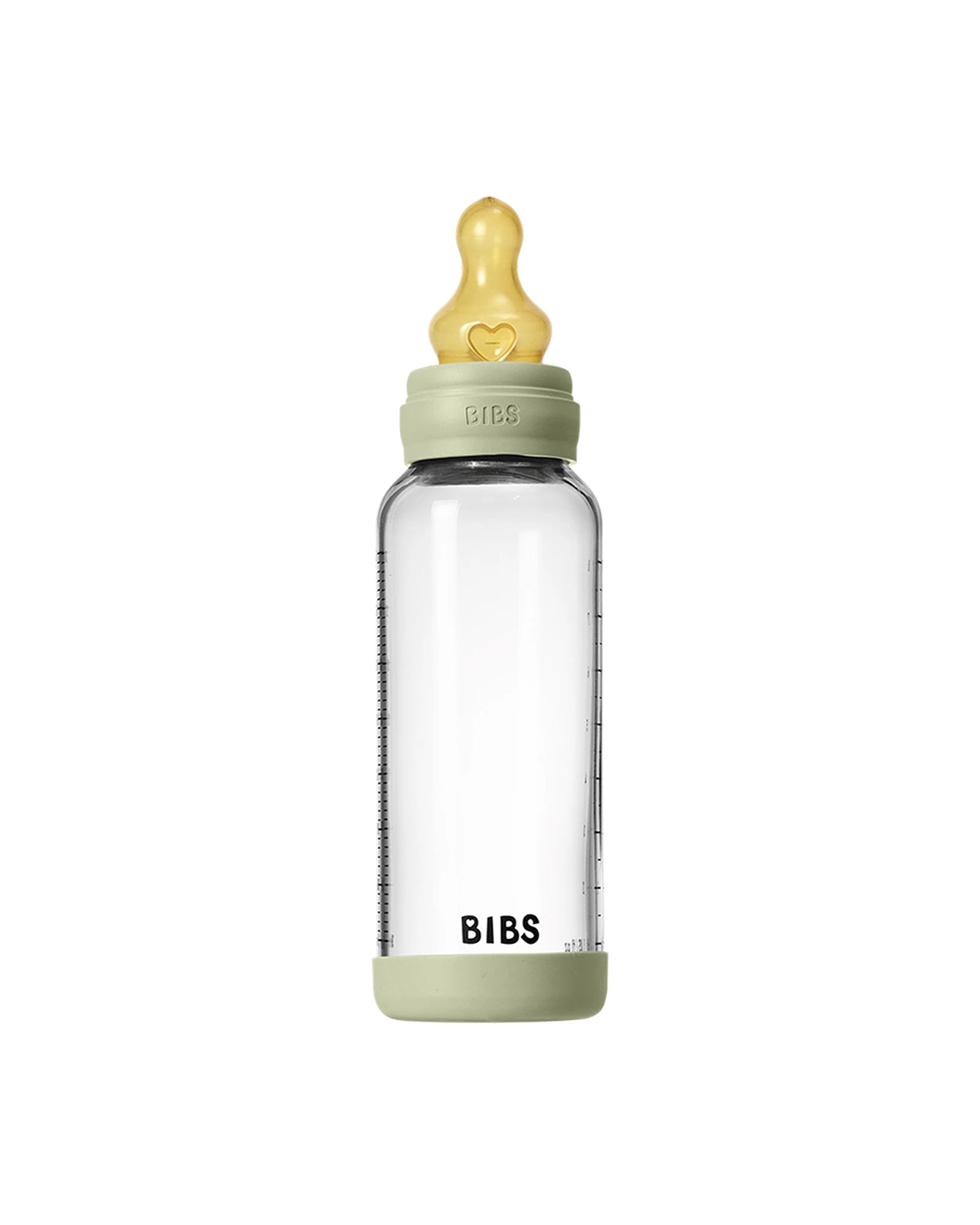 Glass Baby Bottle Latex 1 pack 240 ml Medium Flow Sage