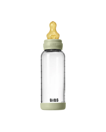 Glass Baby Bottle Latex 1 pack 240 ml Medium Flow Sage