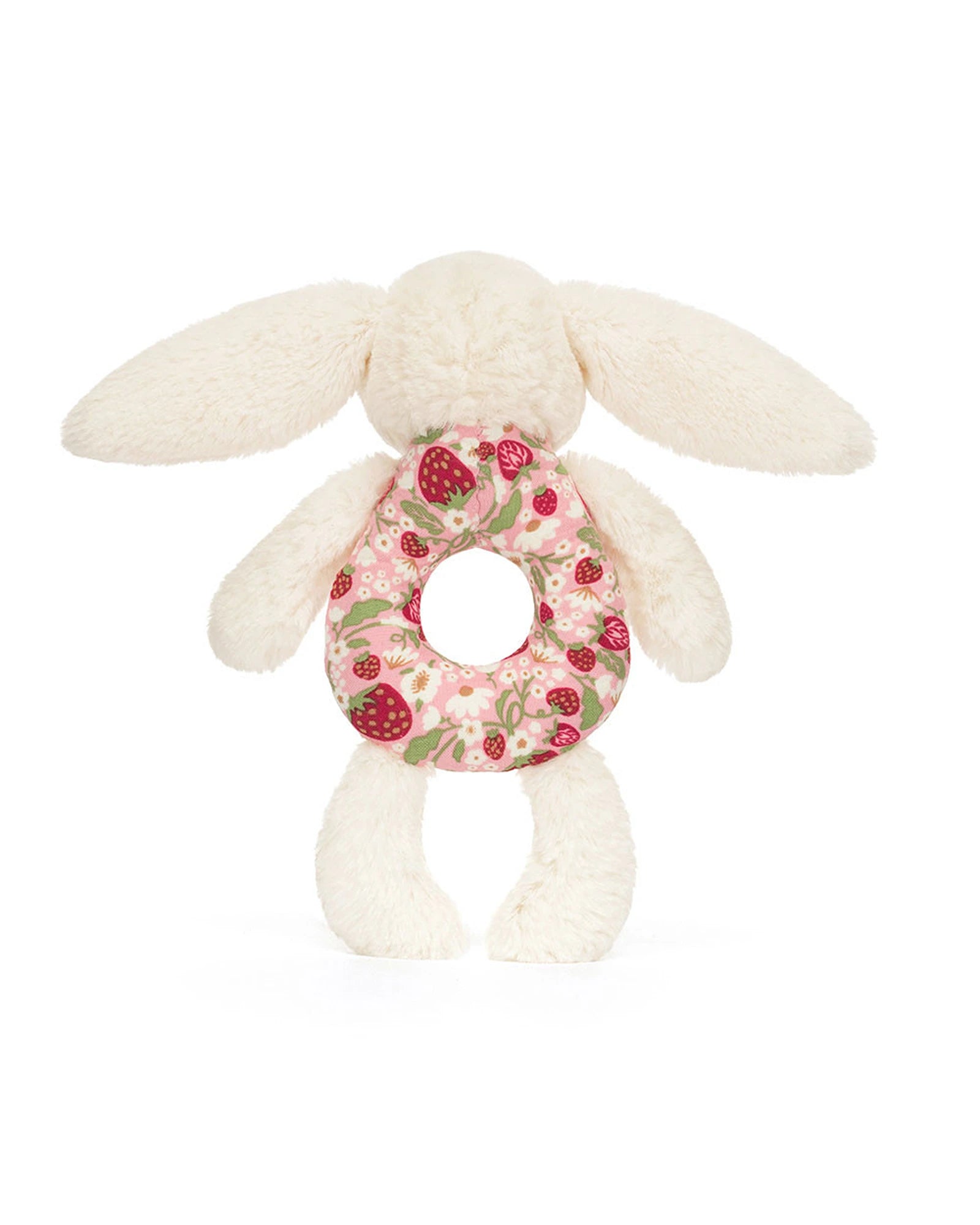 Blossom Cream Bunny Berry Ring Rattle