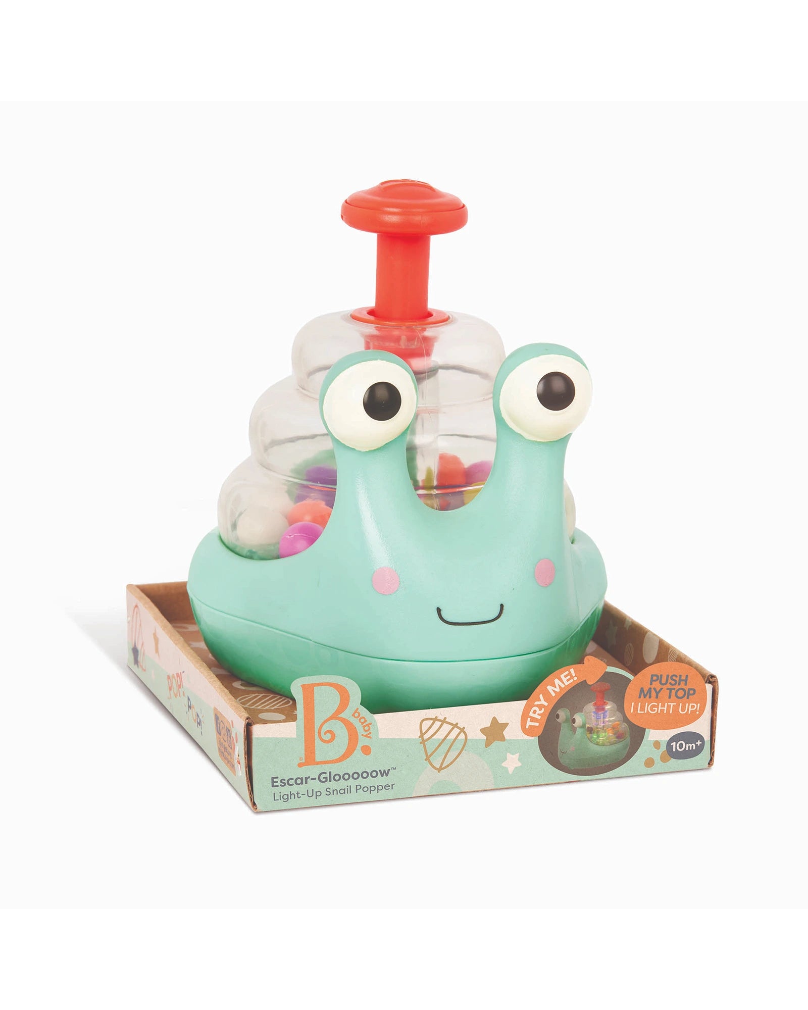 Rolling Light Up Snail Popper