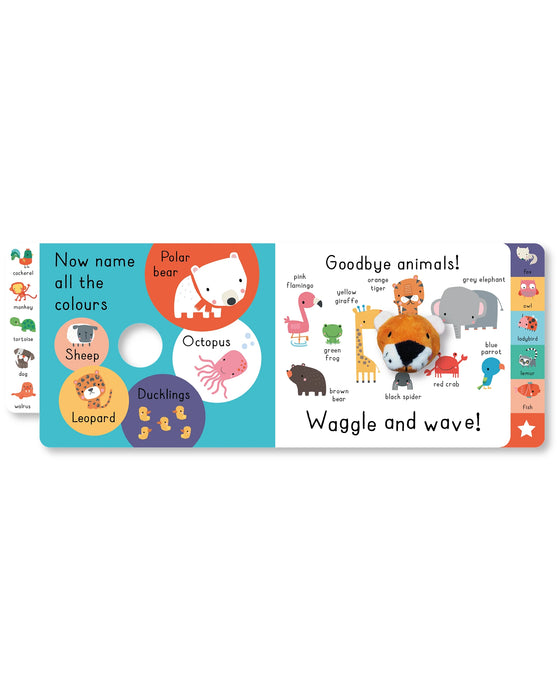 Waggle and Wave Animal Colours Book
