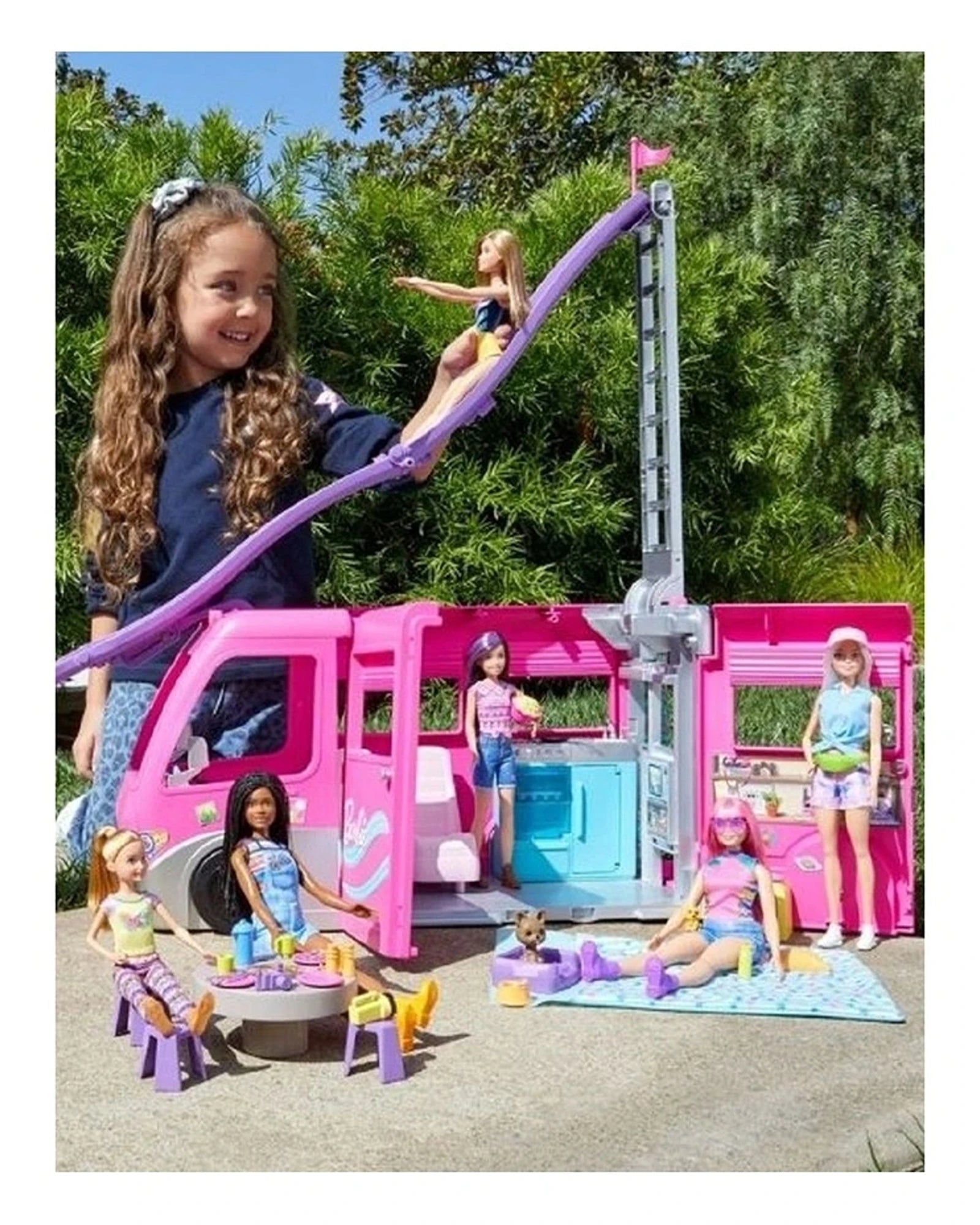 New barbie dream camper hotsell