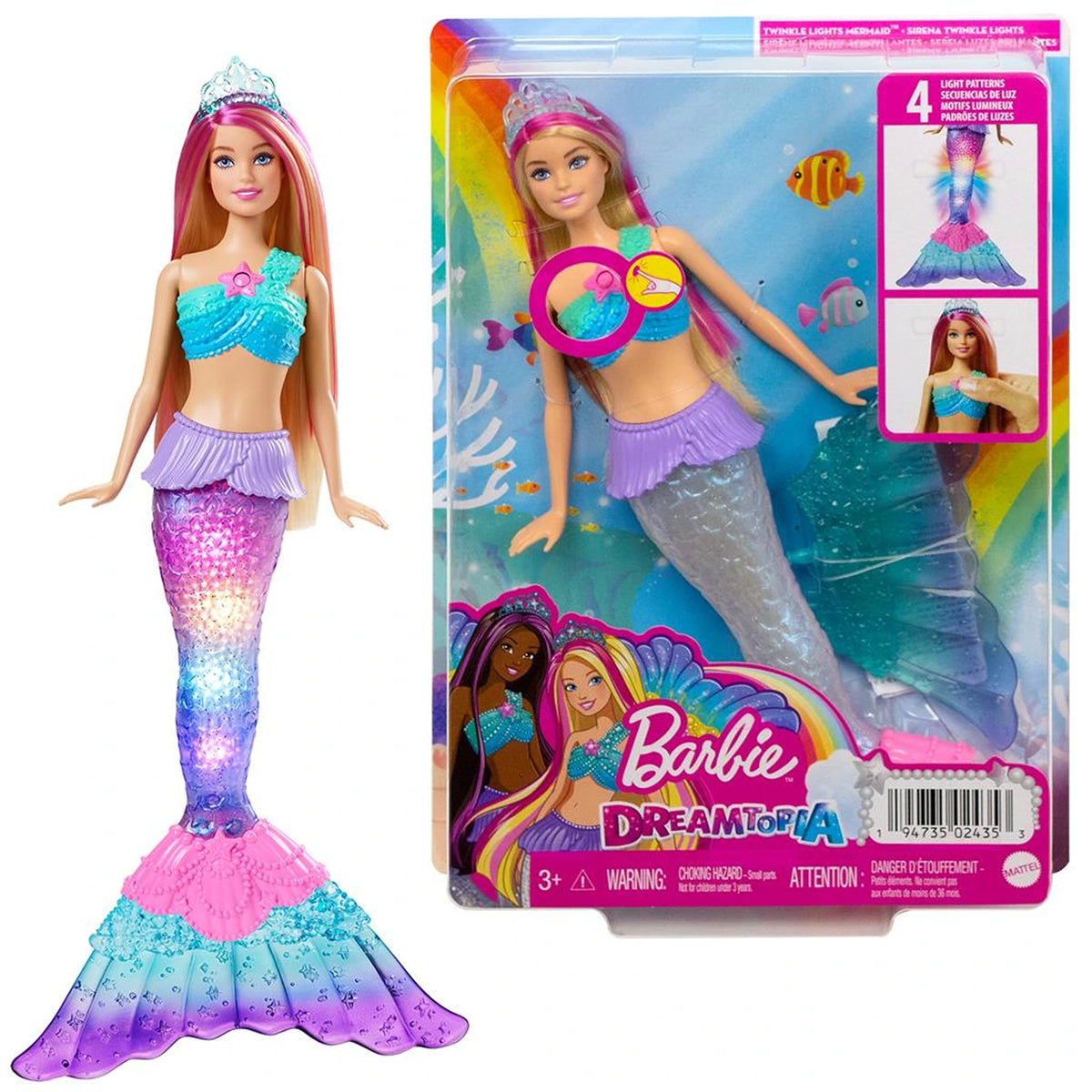 Barbie dreamtopia mermaid lights sales
