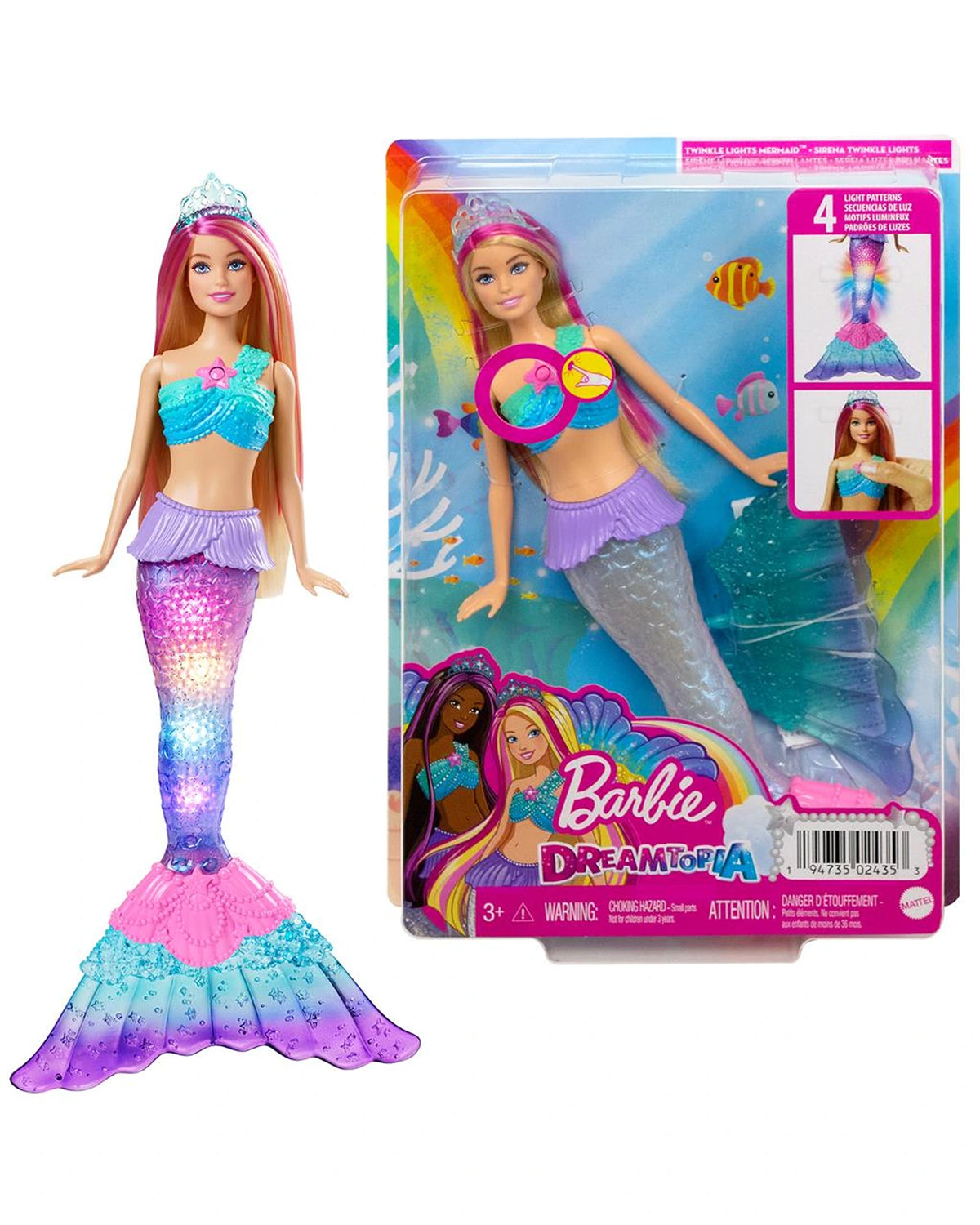 Barbie Dreamtopia Twinkle Lights Mermaid Doll Kidstuff