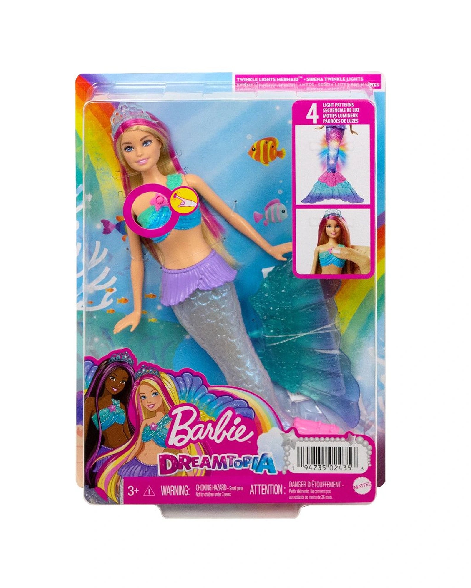 Barbie rainbow lights mermaid discount doll