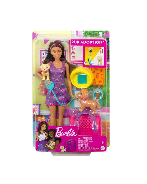 Barbie Pup Adoption Doll And Accessories