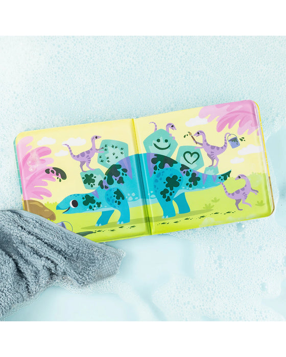 Bath Book - Messy Dinos