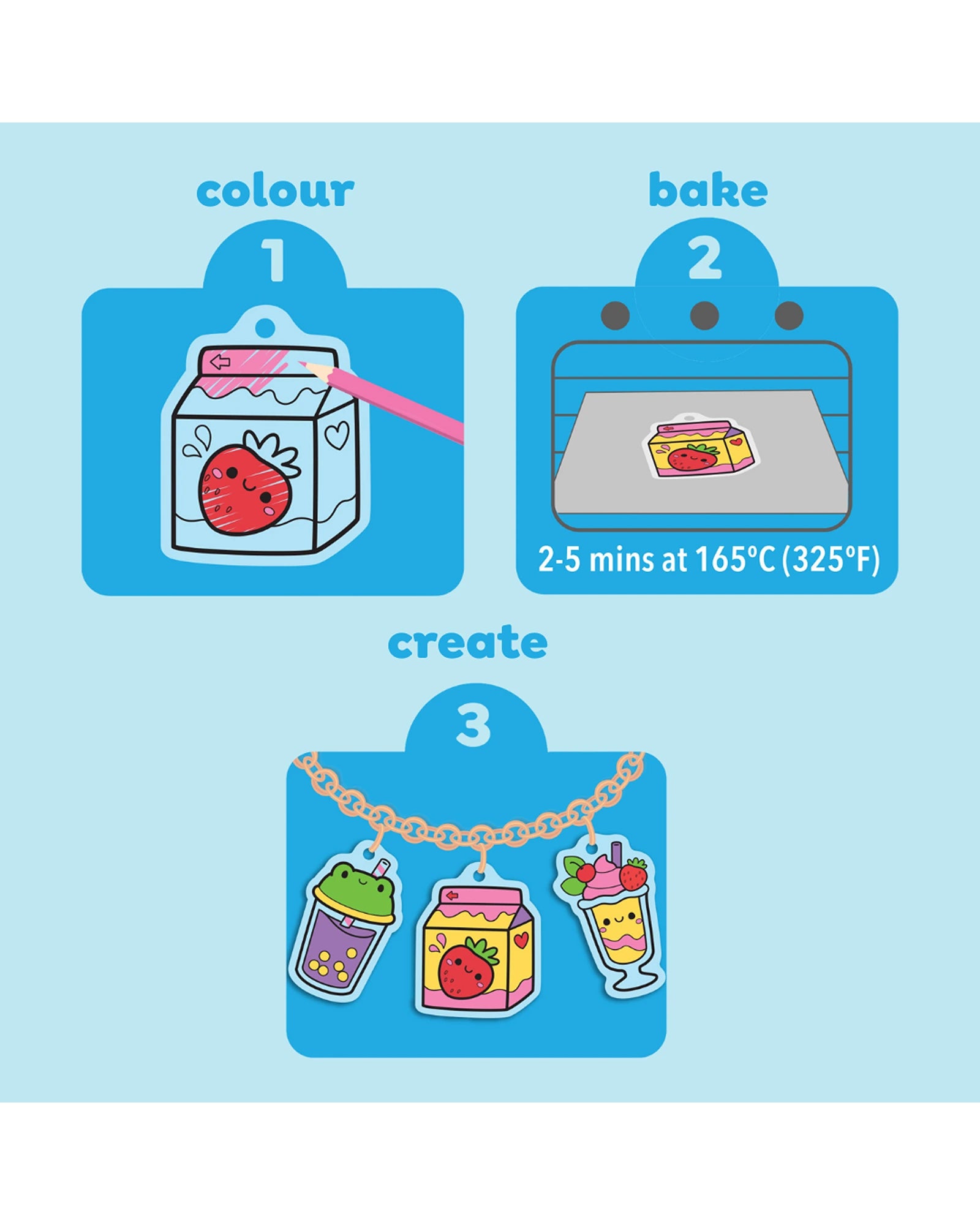 SHRINKORAMA - Charm Bracelet - Kawaii Drinks