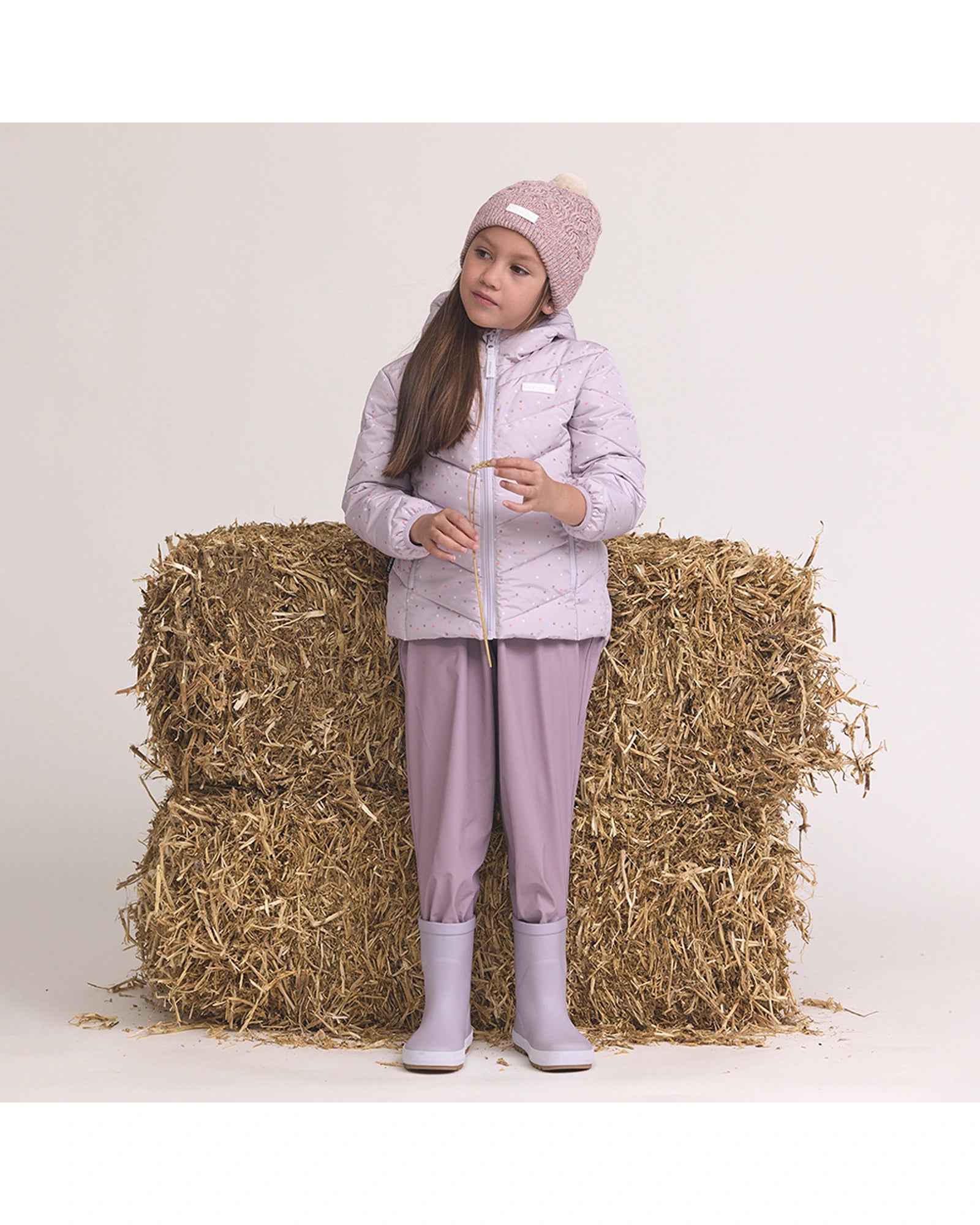 Pom Pom Beanie Heather Speckle