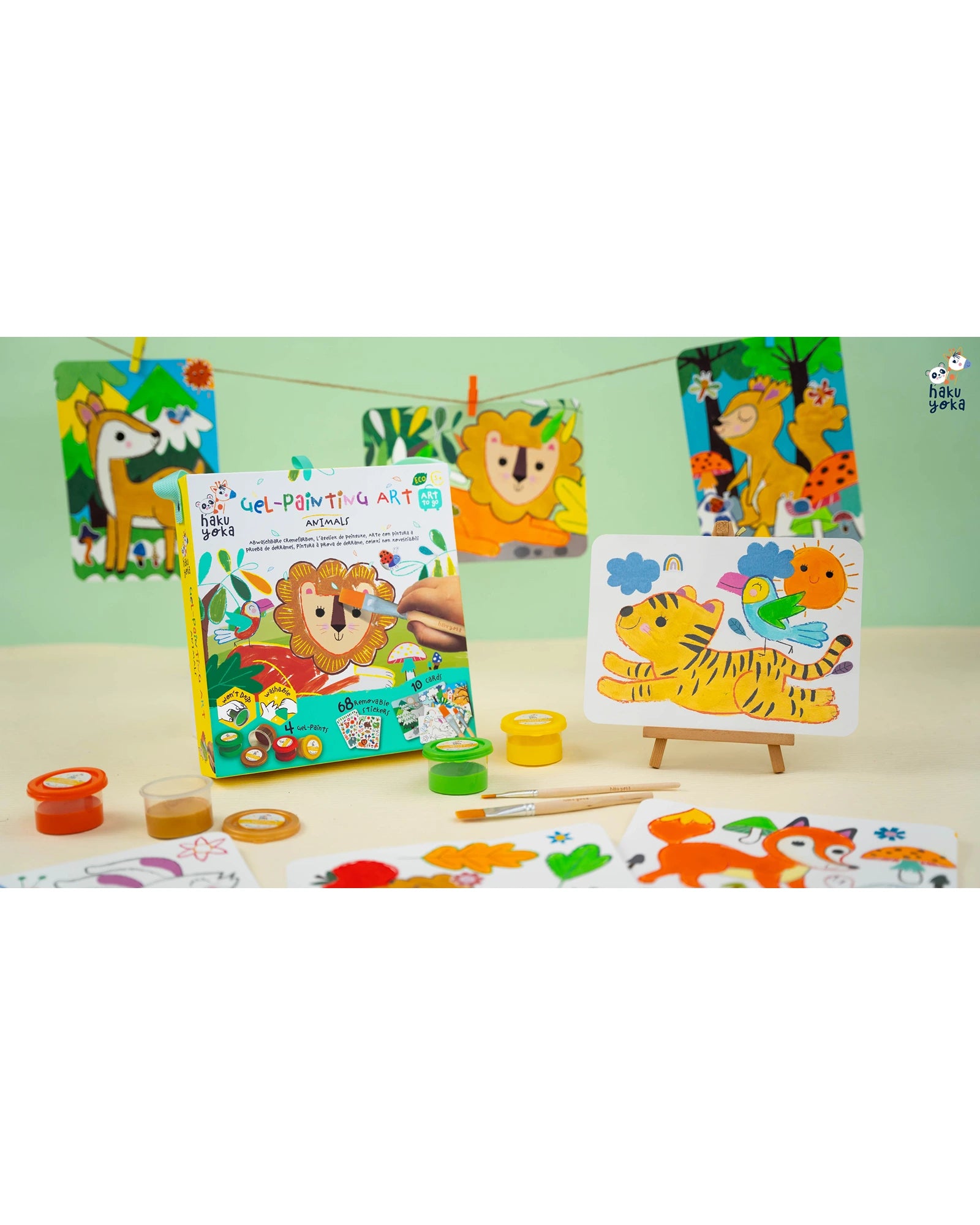 Gel-Painting Art Animals