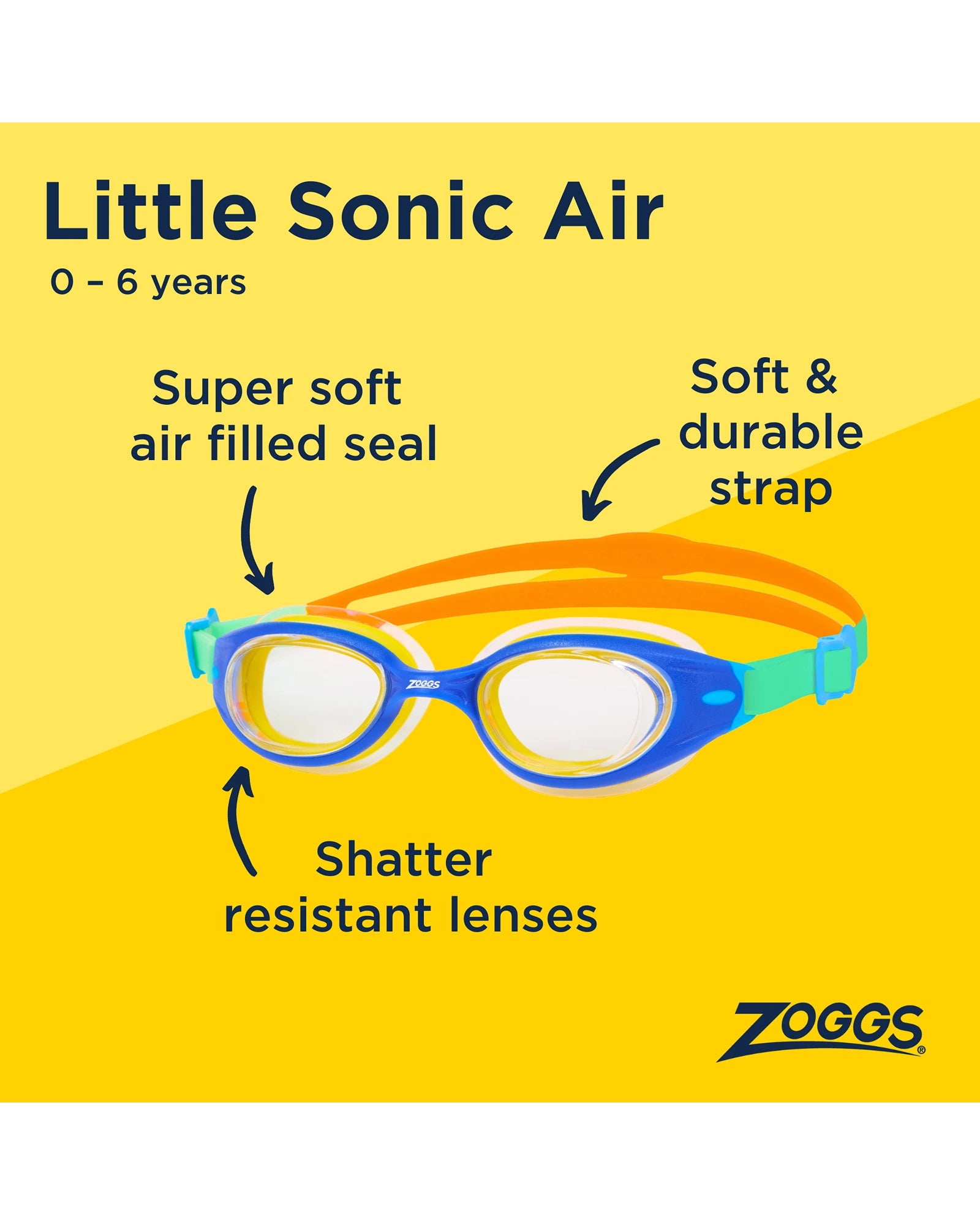 Zoggs Little Sonic Air Goggles