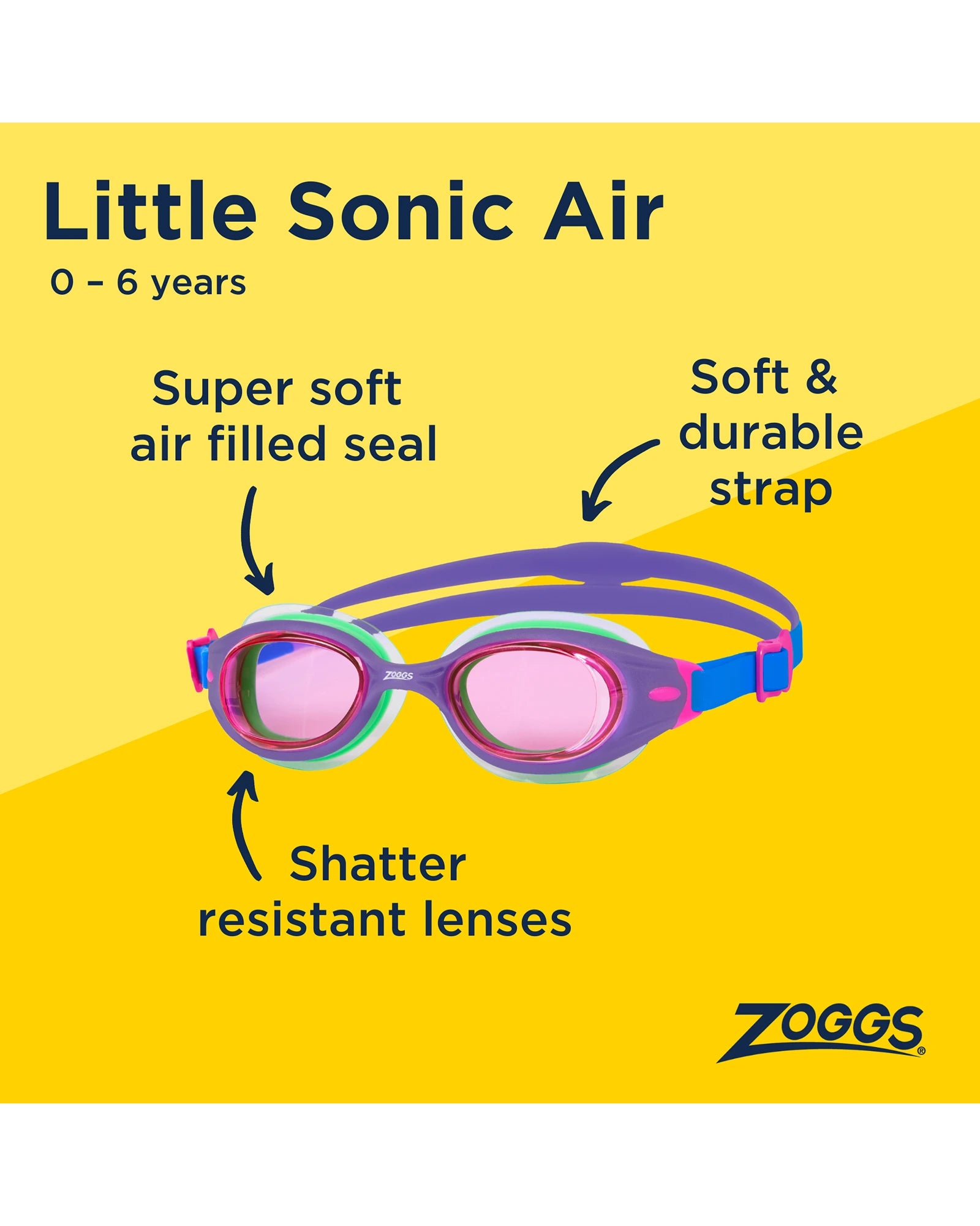 Zoggs Little Sonic Air Goggles