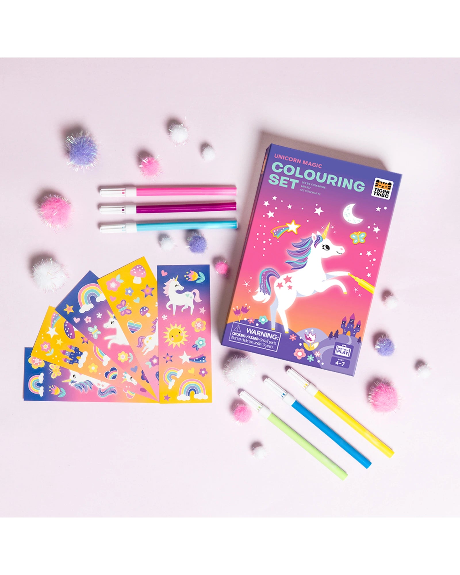Tiger Tribe Colouring Set Unicorn Magic
