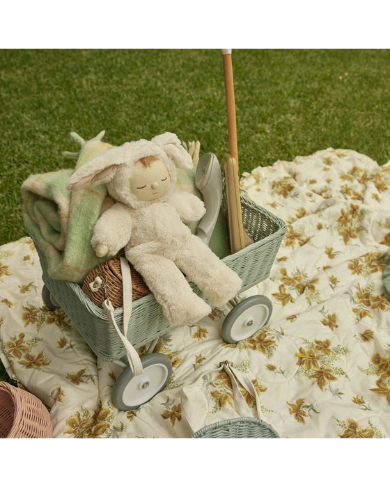 Olli Ella Lullaby Cozy Dinkum Bunny Moppet - Pink