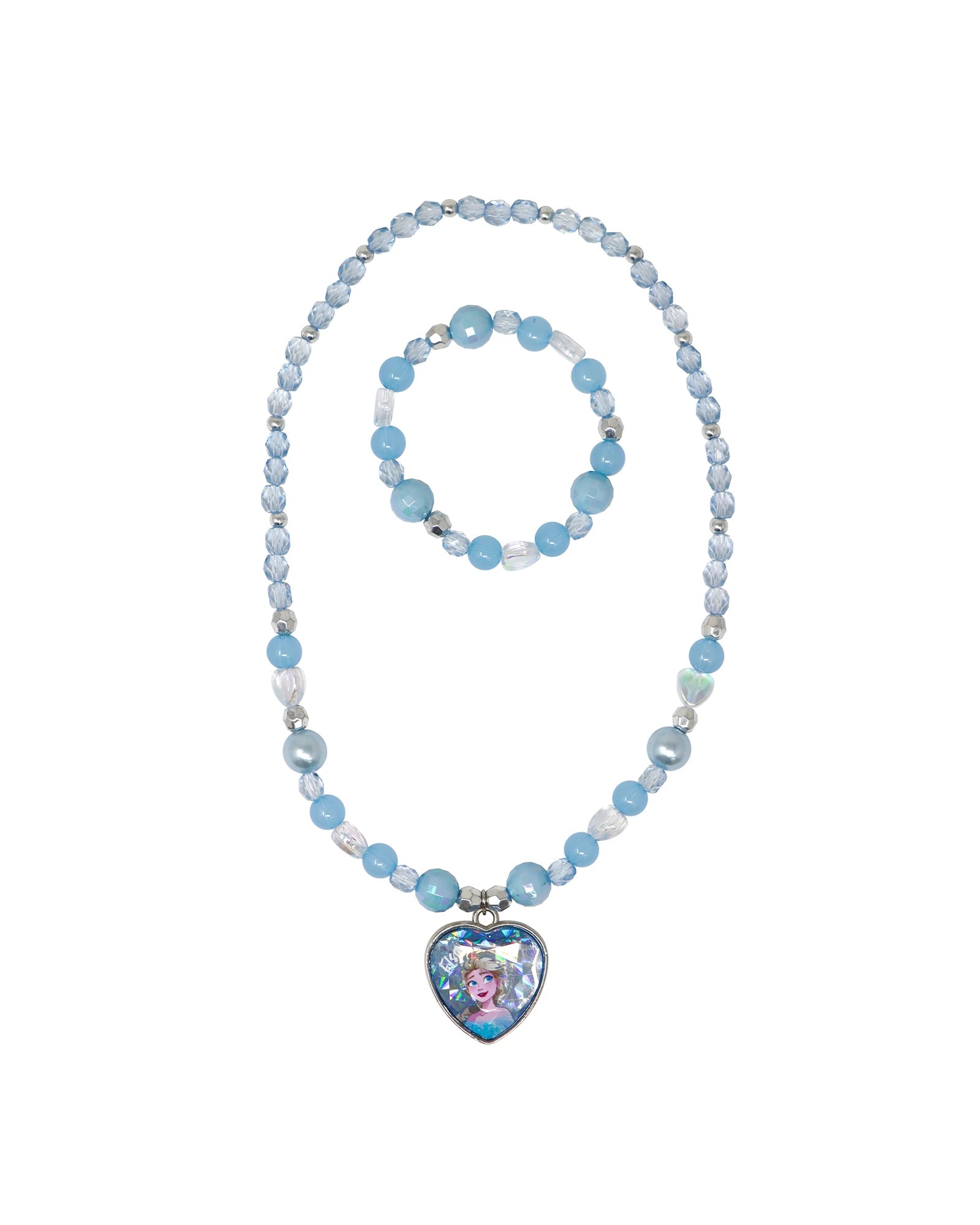Pink Poppy Disney Frozen Elsa Necklace & Bracelet Set