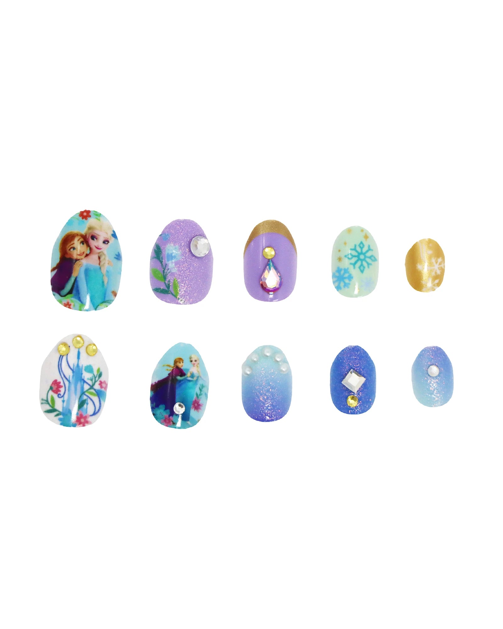 Disney Frozen 3D Press On Nails - Assorted