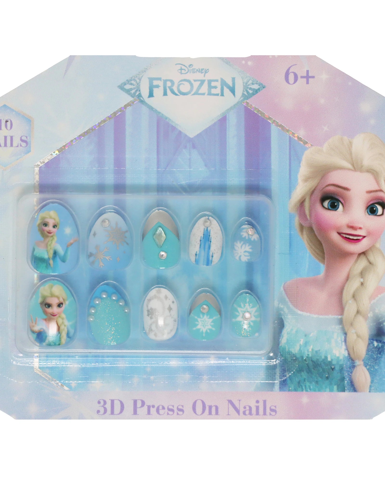 Disney Frozen 3D Press On Nails - Assorted