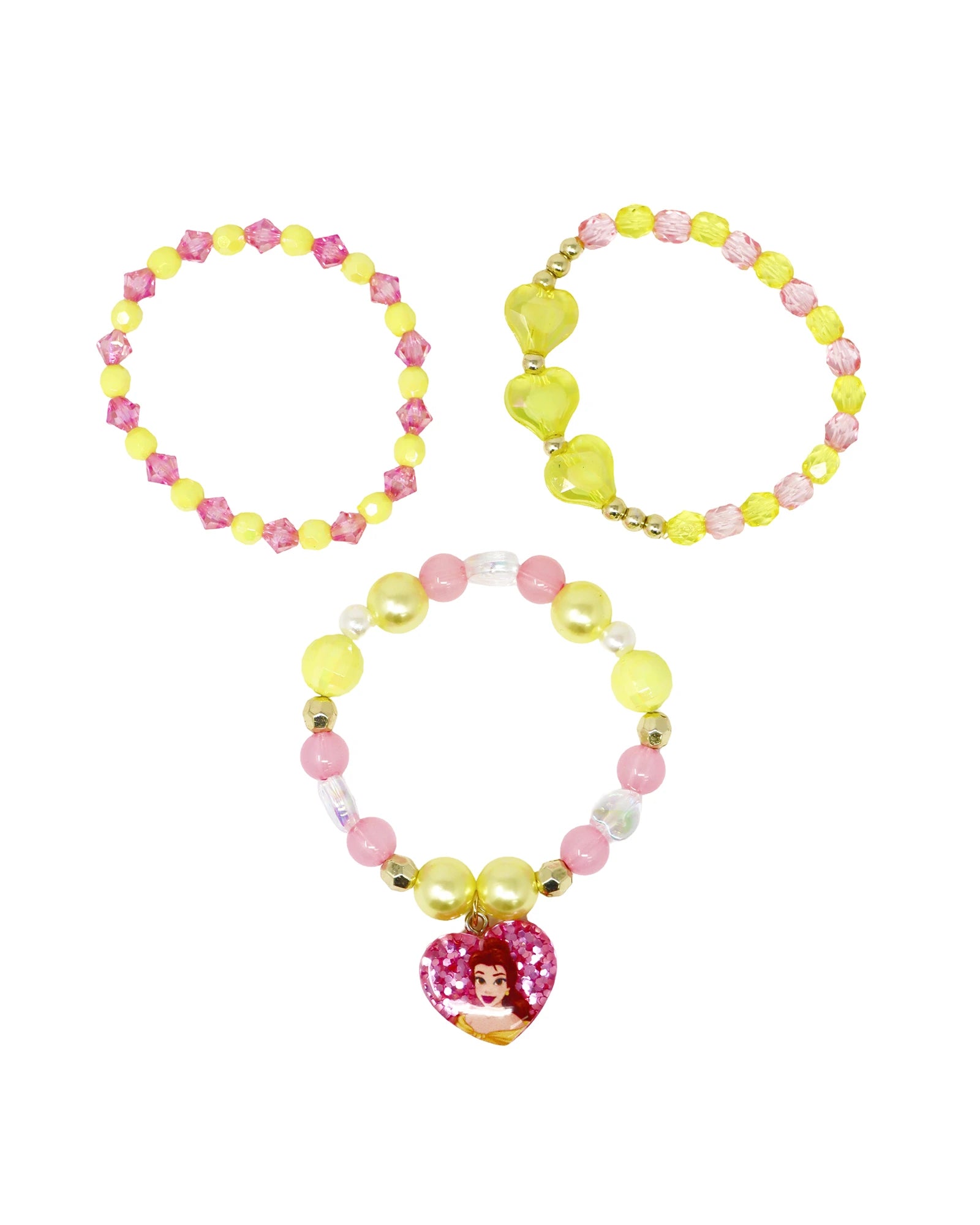Pink Poppy Disney Princess Belle Bracelet Set