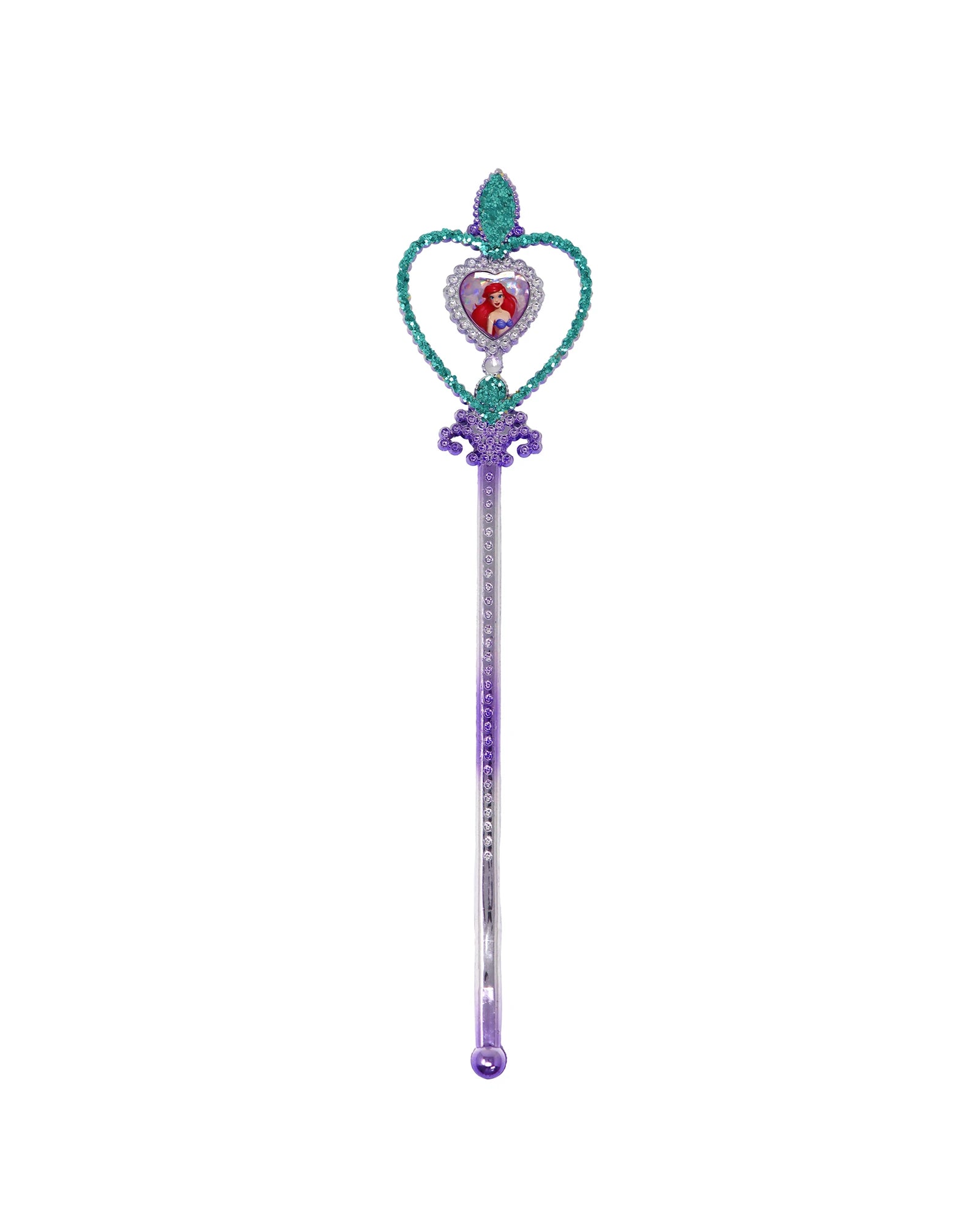 Pink Poppy Disney Princess Ariel Heart Gemstone & Glitter Wand