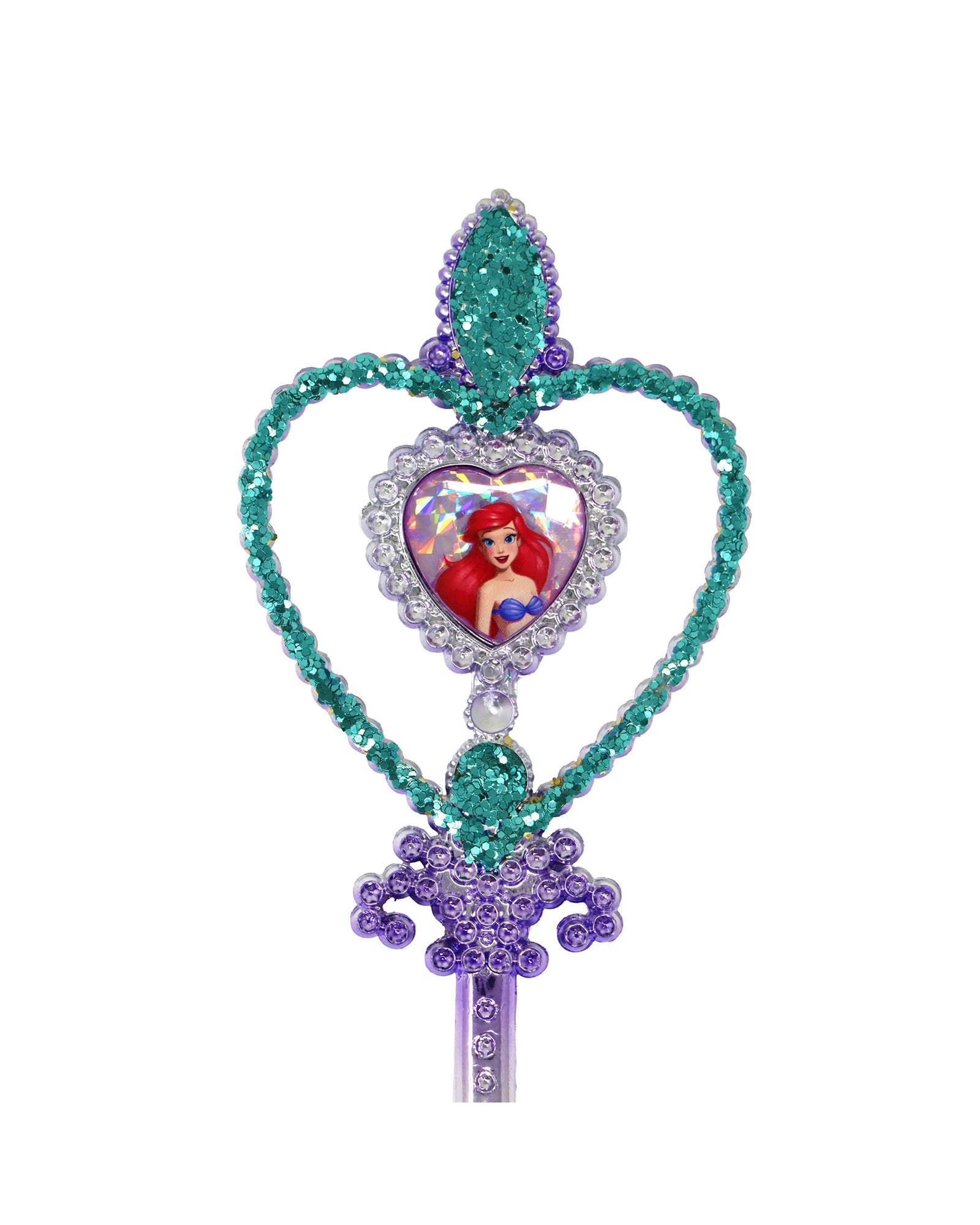 Pink Poppy Disney Princess Ariel Heart Gemstone & Glitter Wand