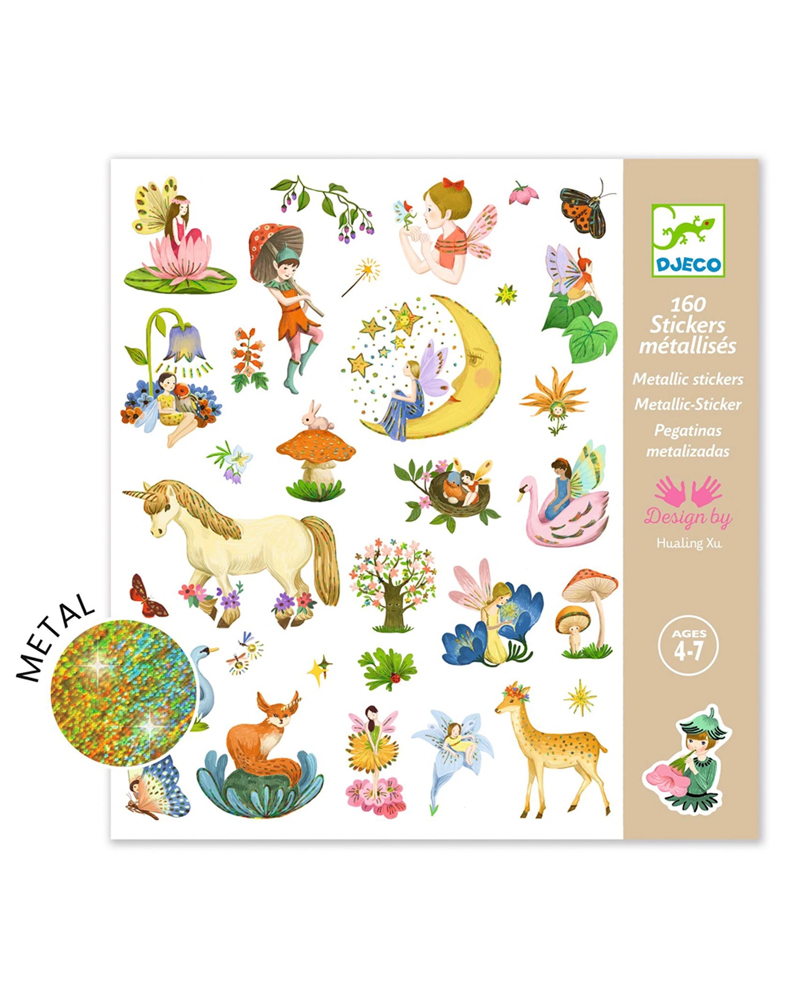Fantasy 160 Metallic Stickers