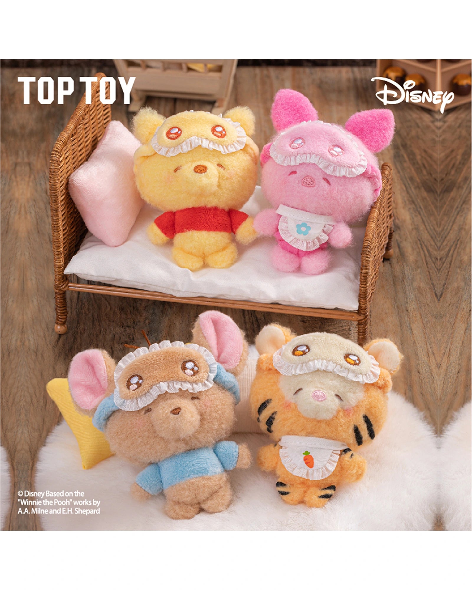 Disney Squinting Sleepwear Series Plush Pendant Blind Box
