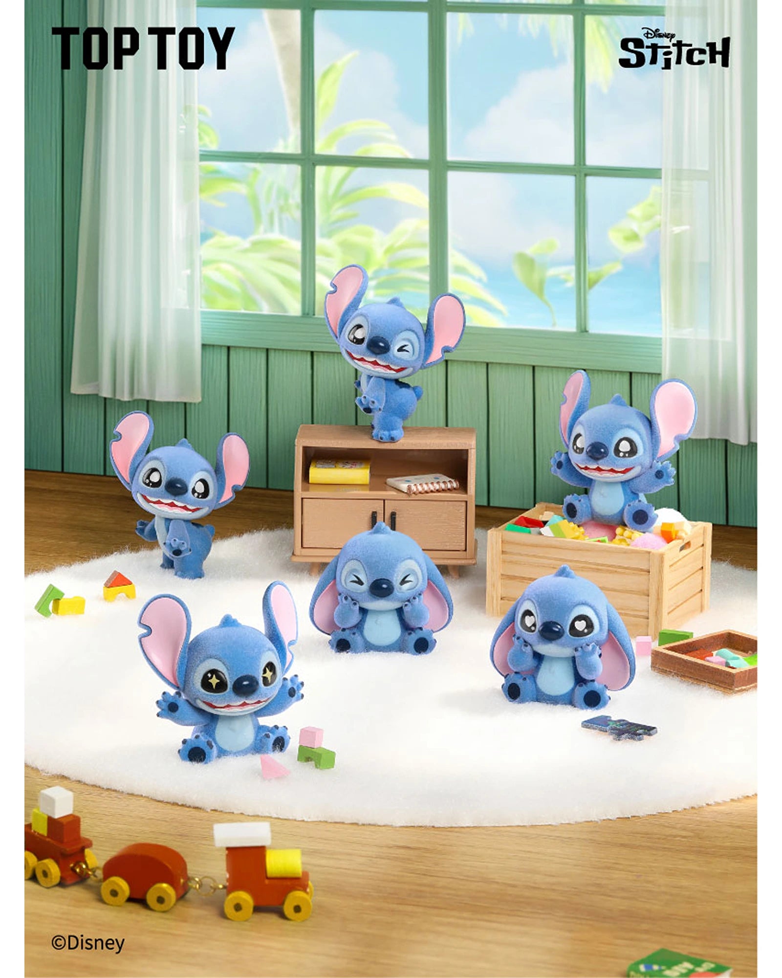 Disney Stitch Mini Fluffy Series Figures Surprise Bag