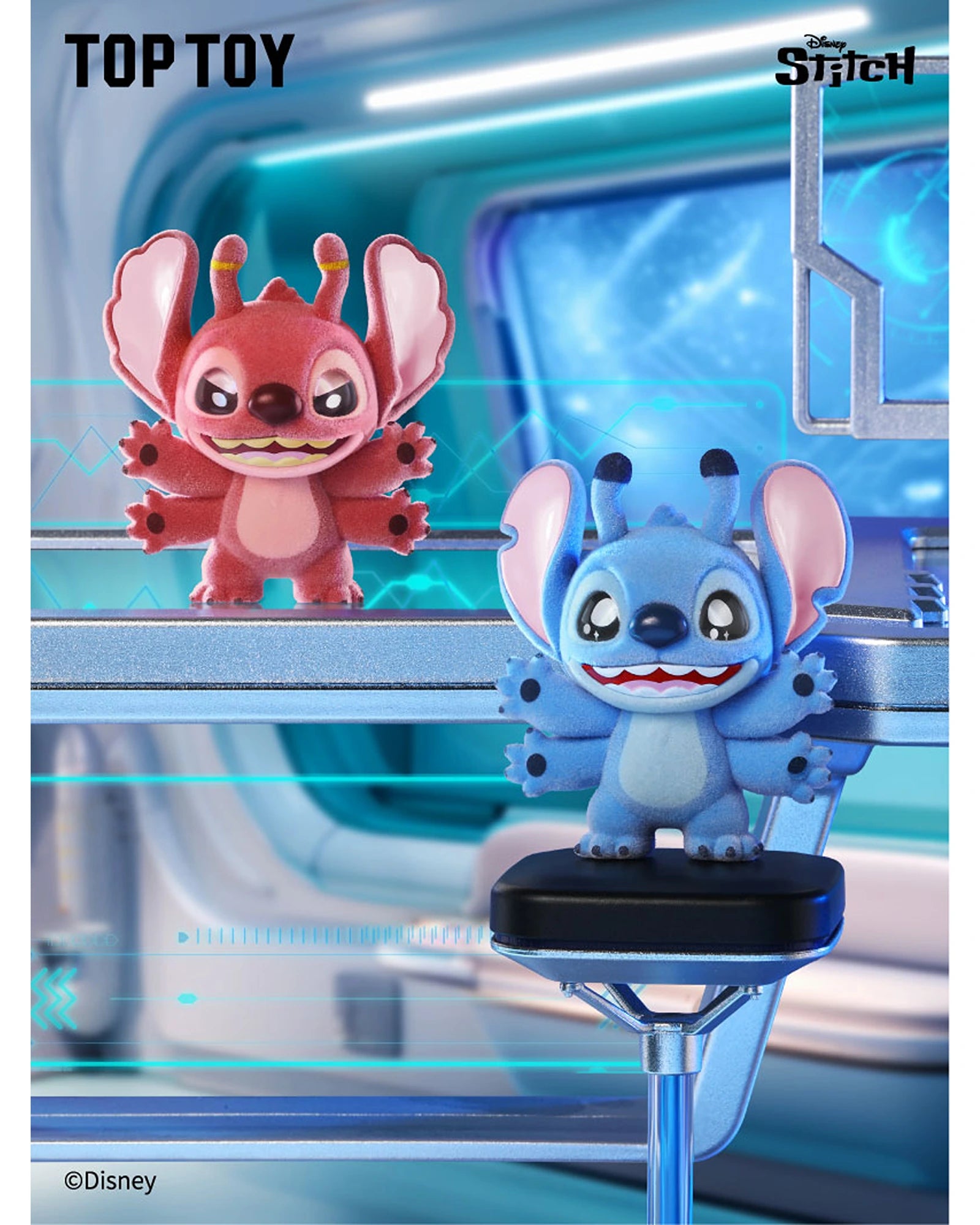 Disney Stitch Mini Fluffy Series Figures Surprise Bag