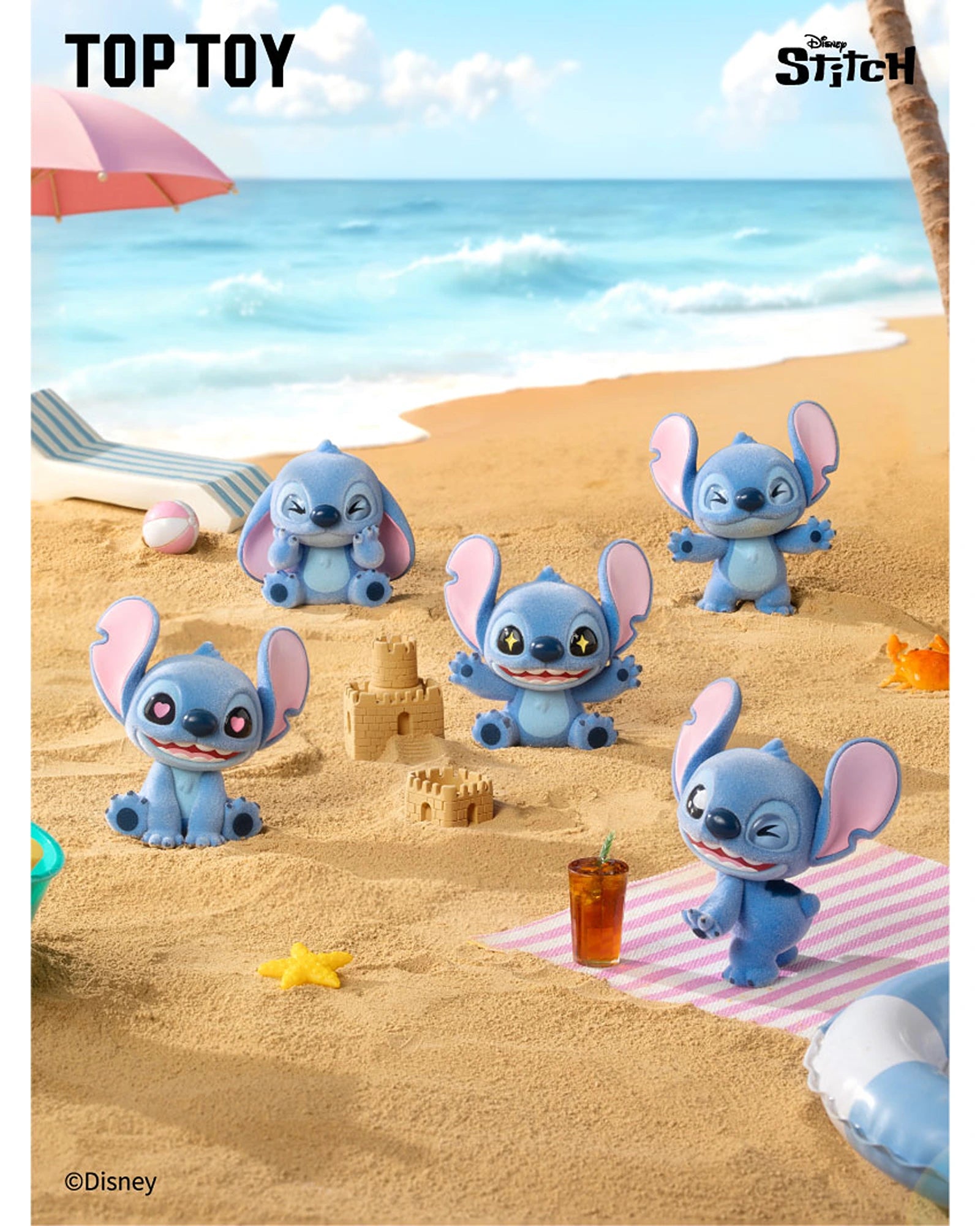 Disney Stitch Mini Fluffy Series Figures Surprise Bag