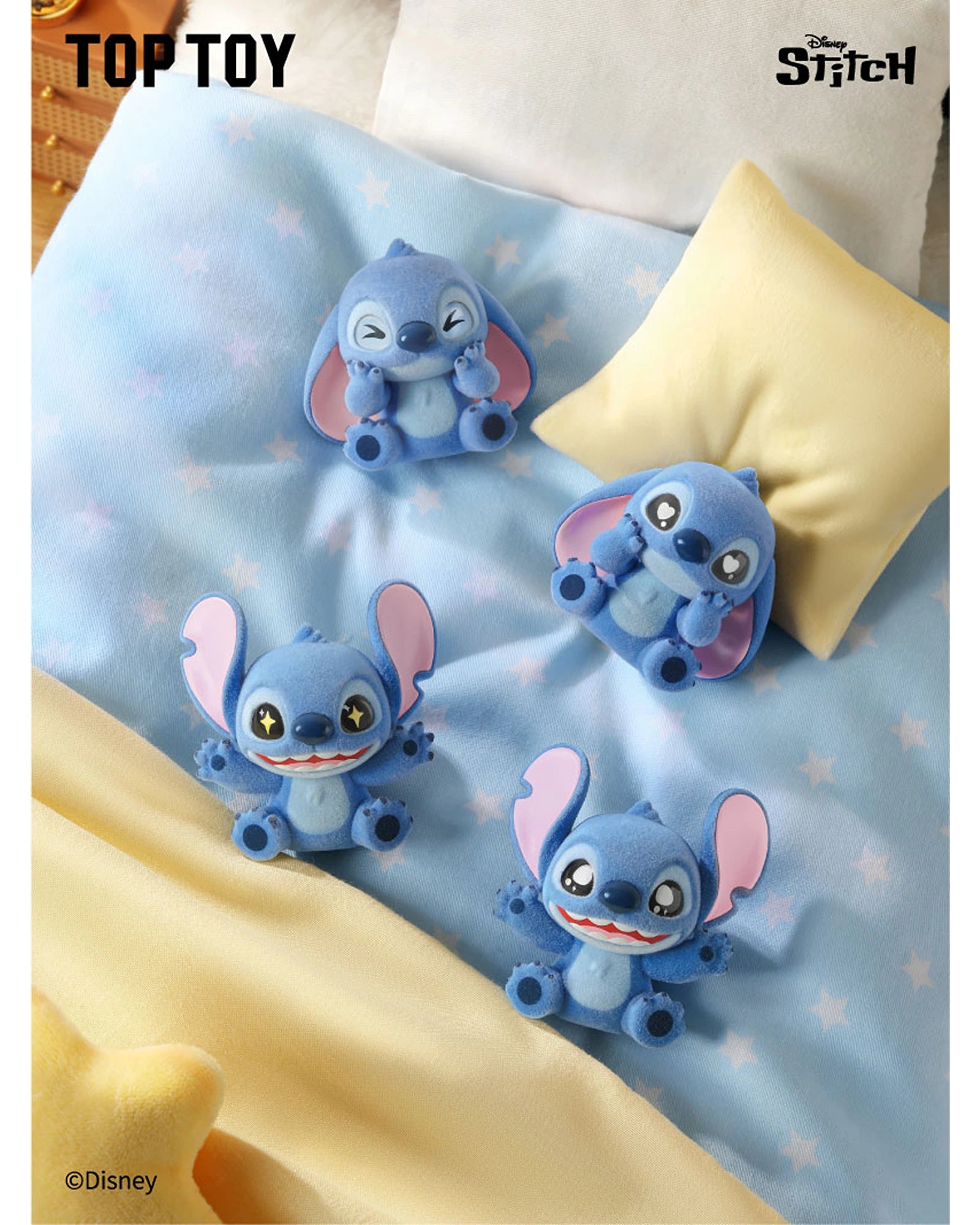 Disney Stitch Mini Fluffy Series Figures Surprise Bag