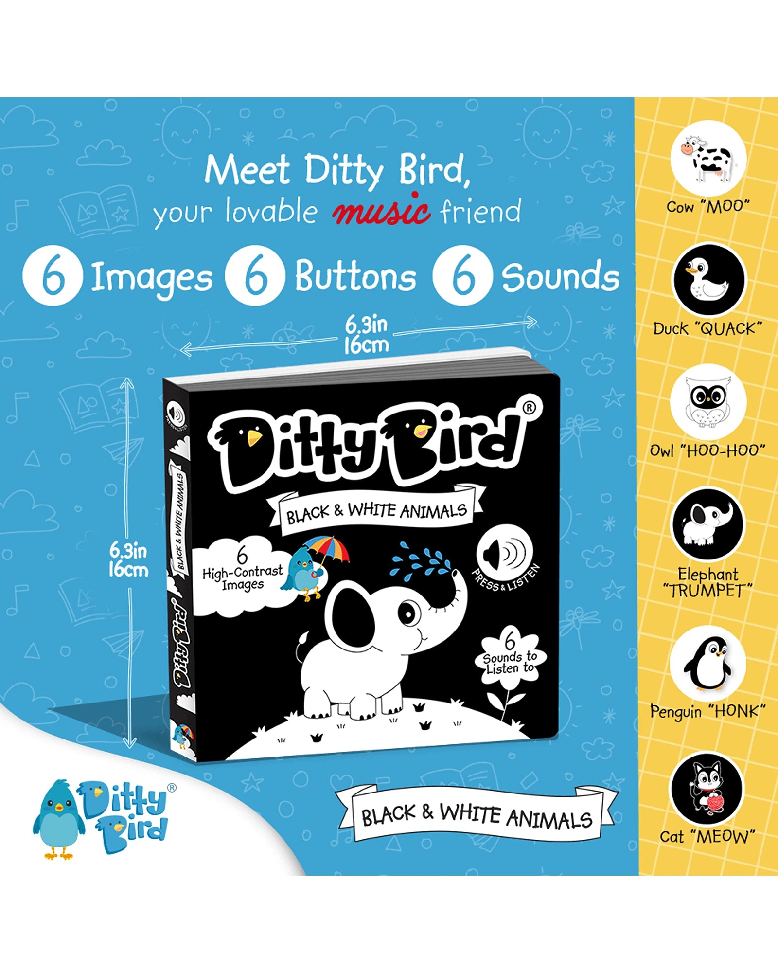 Black and White Animals