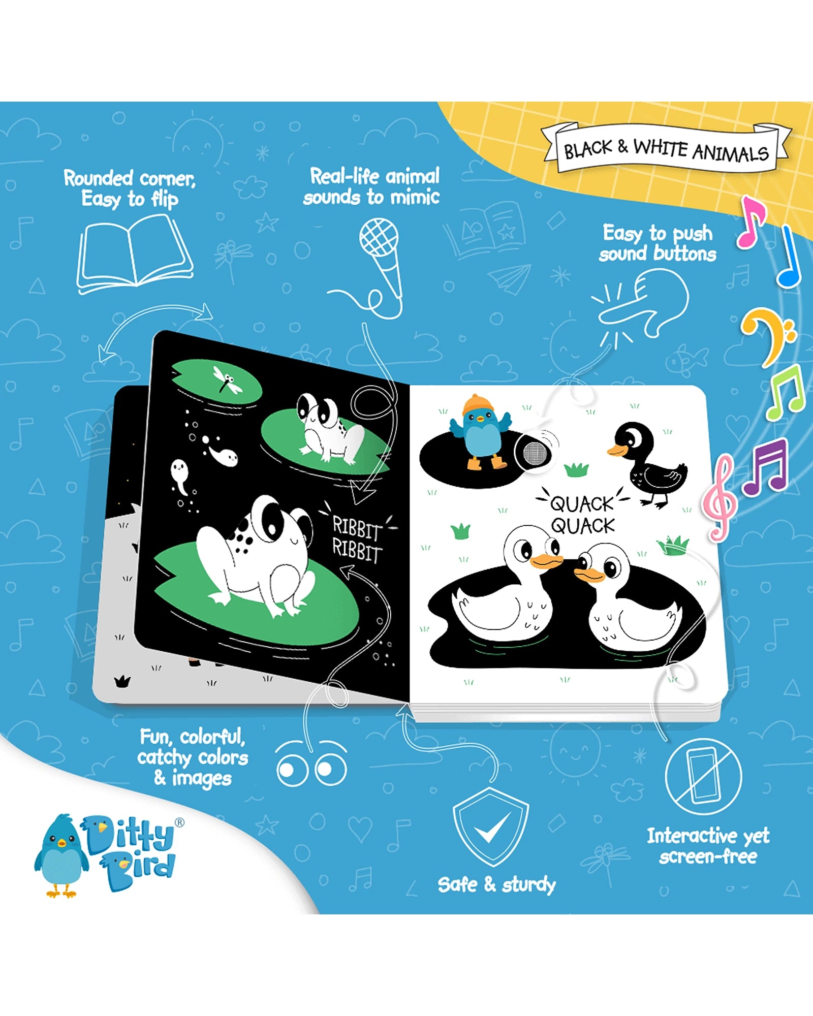 Black and White Animals