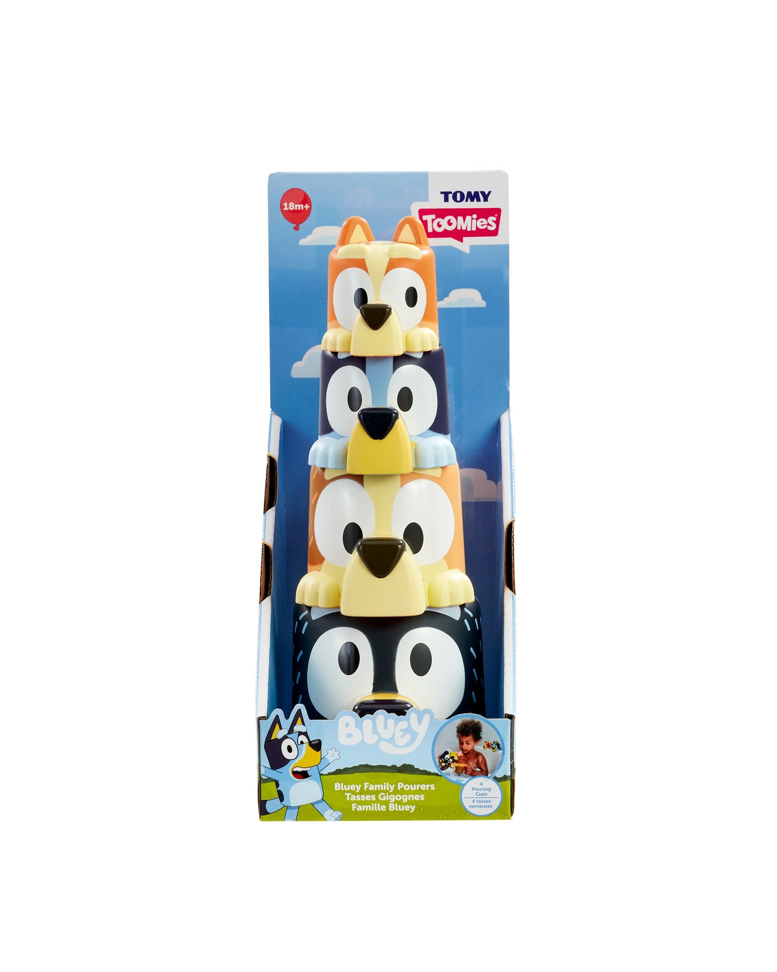 TOMY Blueys Family Pouring Cups