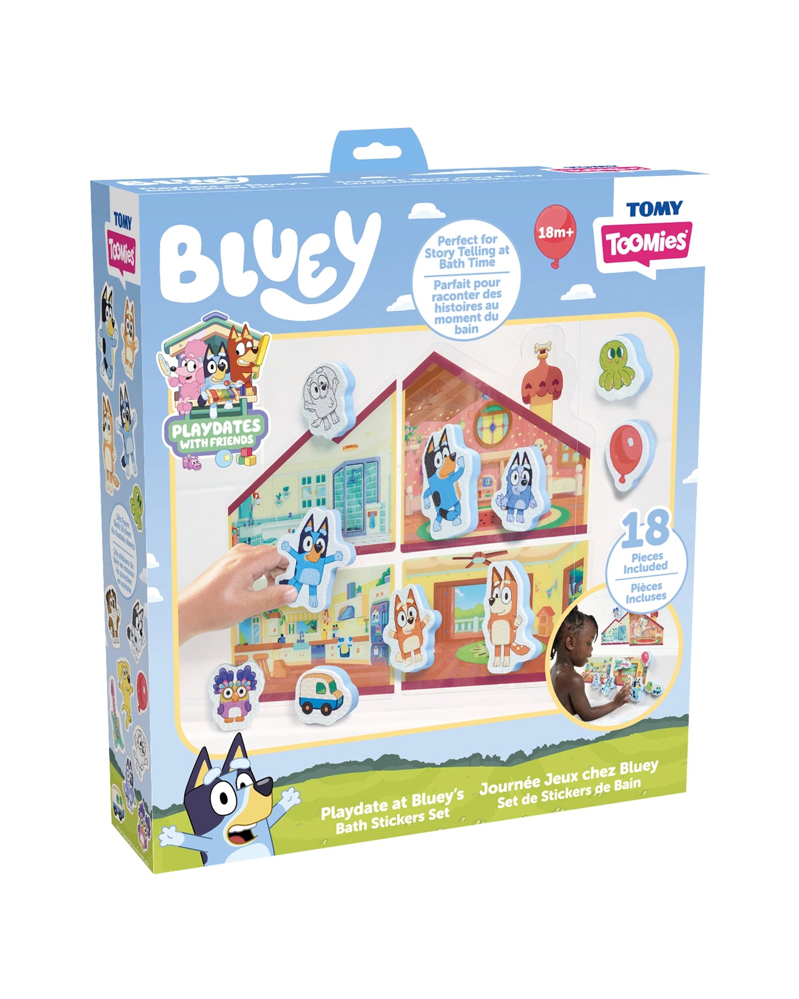 Playdate at Blueys Bath Sticker Set