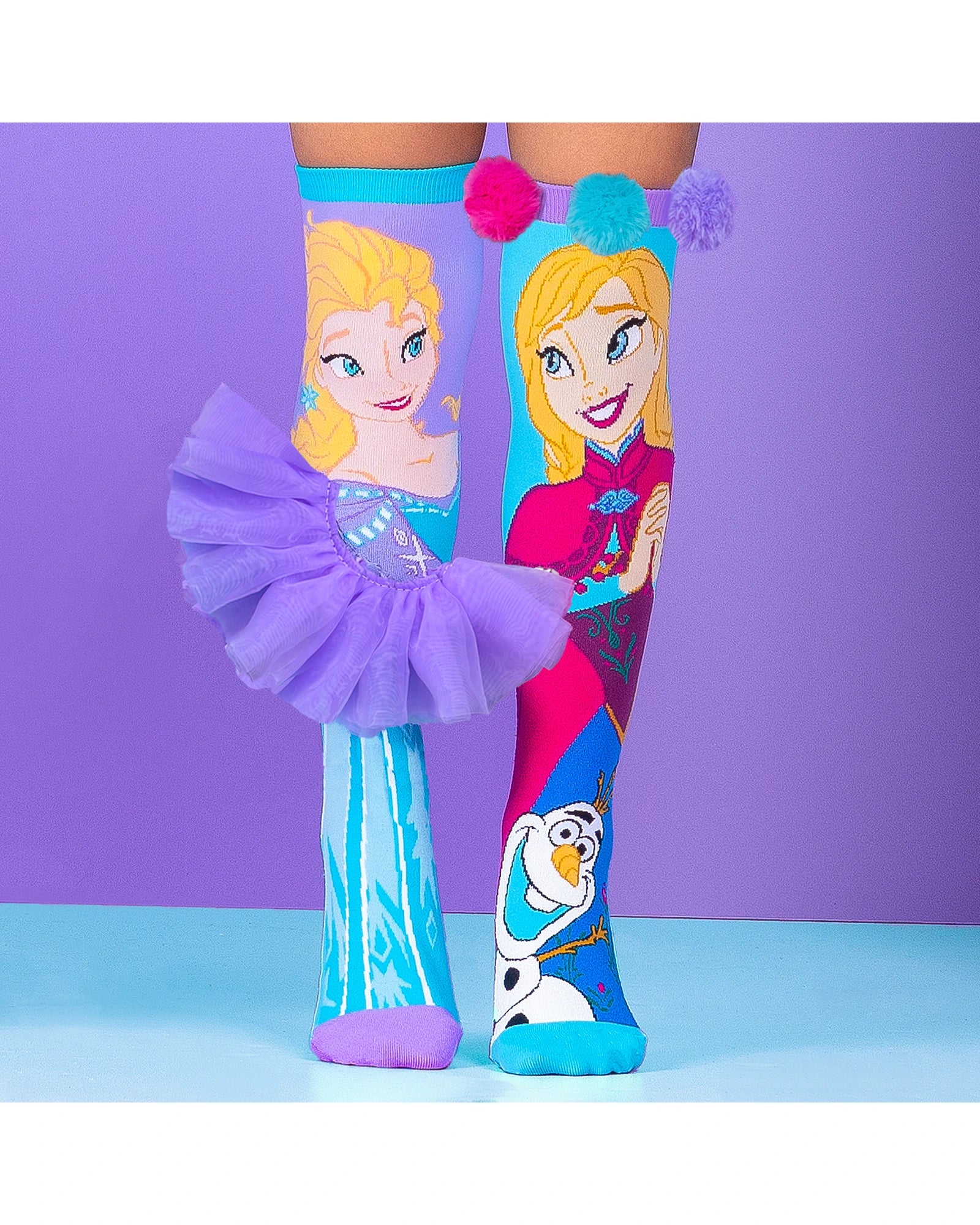 MADMIA Elsa & Anna Socks Toddler Ages 3-5