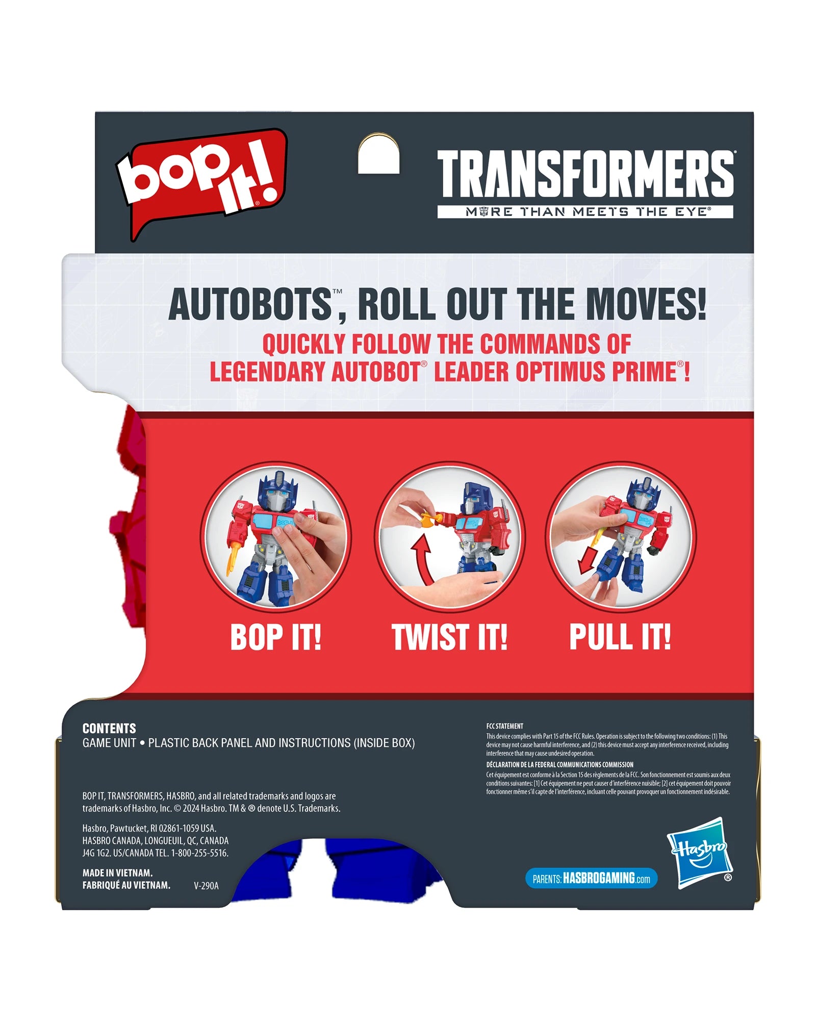 Bop It Optimus Prime