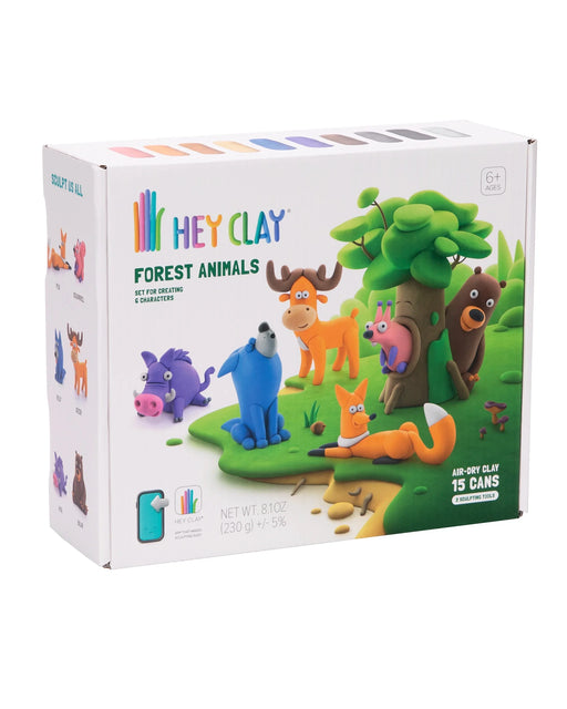 Hey Clay Forest Animals Large Pack 15 Cans and 2 Tools