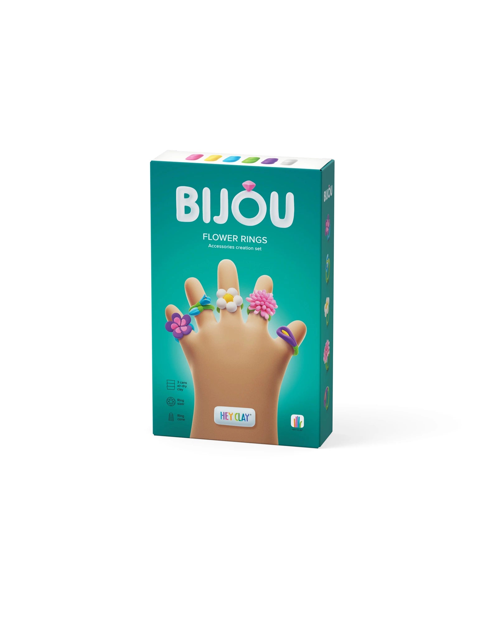 Hey Clay Bijou Flower Rings