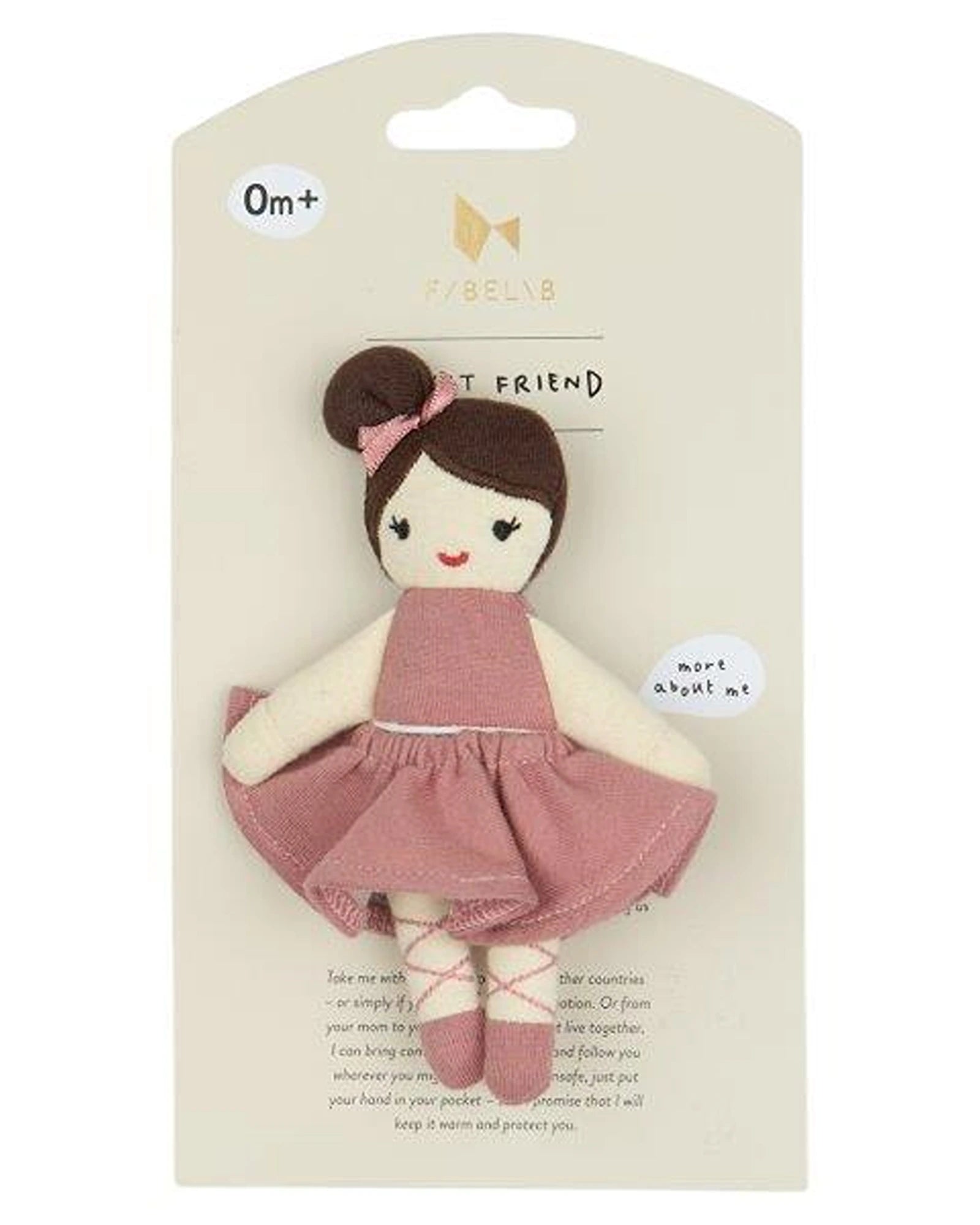 Fabelab Pocket Friend, Ballerina, 14 cm