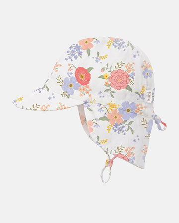 Flap Cap Arcadia, Field Flowers, Small